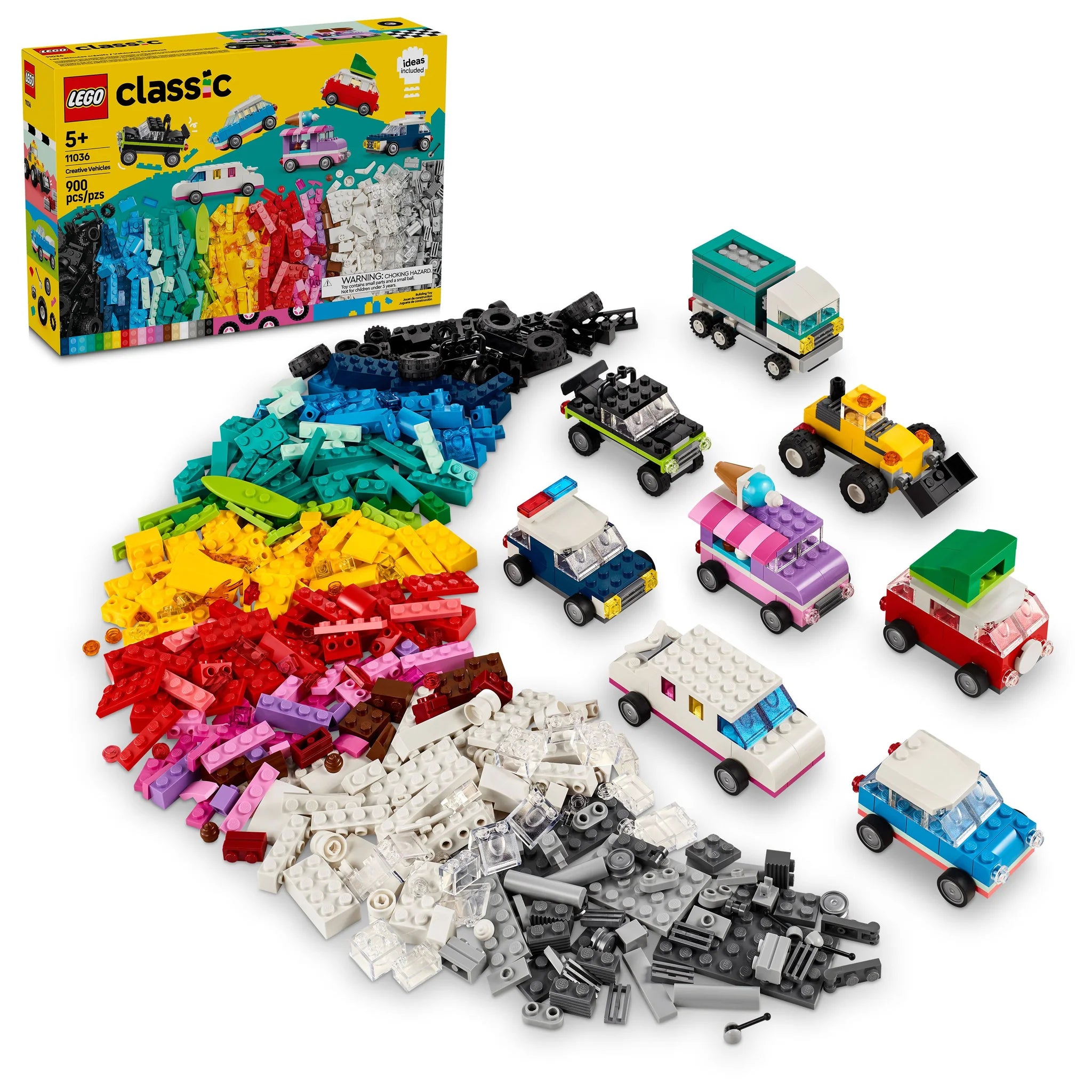 LEGO® Classic Creative Vehicles Building Toy Set - 11017 Pieces for Kids & Adults - STEM Learning & Creative Play - Perfect for Birthday Gifts & Family Bonding Activities