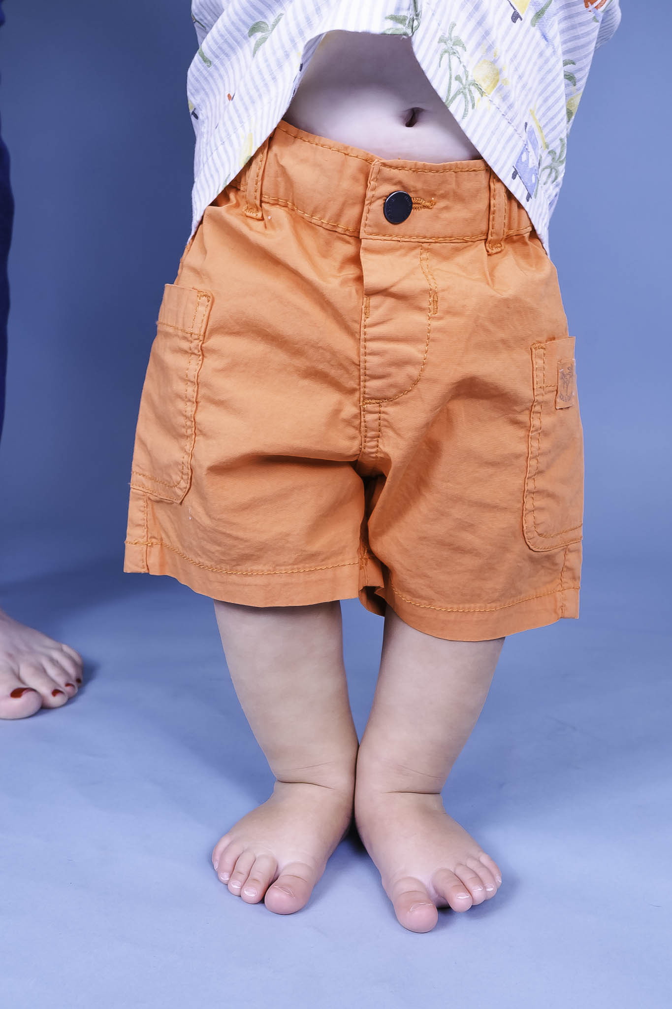 Baby Boy Coral Cargo Shorts - Comfortable & Stylish Toddler Pants for Summer Play, Beach Outings & Casual Wear