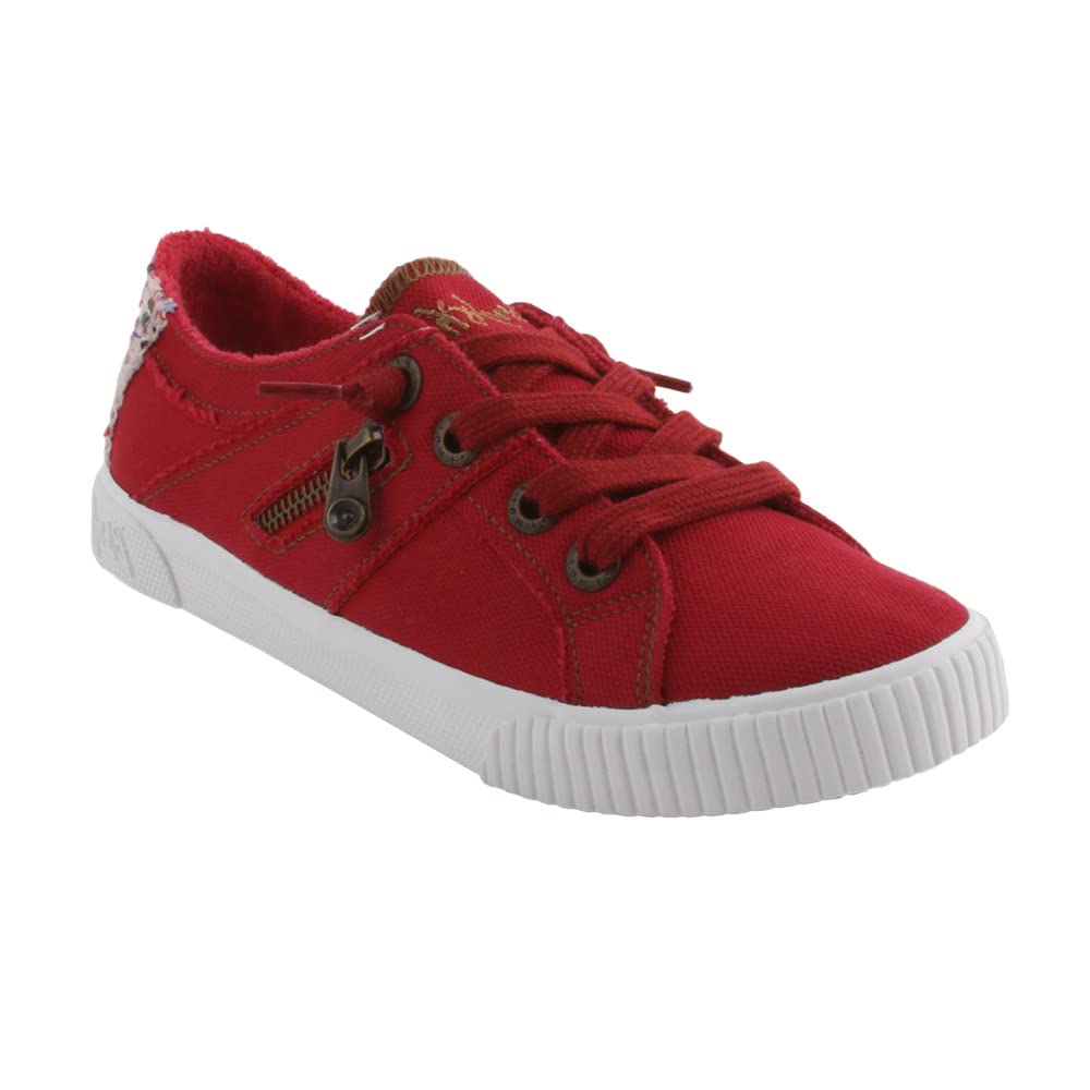 Blowfish Women's Fruit Jester Red Smoked Slip-On Sneakers | Comfortable Casual Shoes for Women | Perfect for Walking, Shopping & Everyday Wear