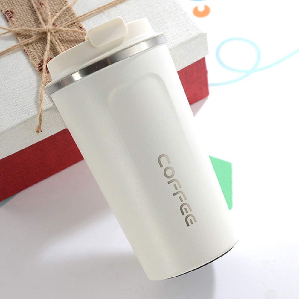 Stainless Steel Vacuum Coffee Mug - Insulated Travel Thermo Cup for Hot & Cold Drinks
