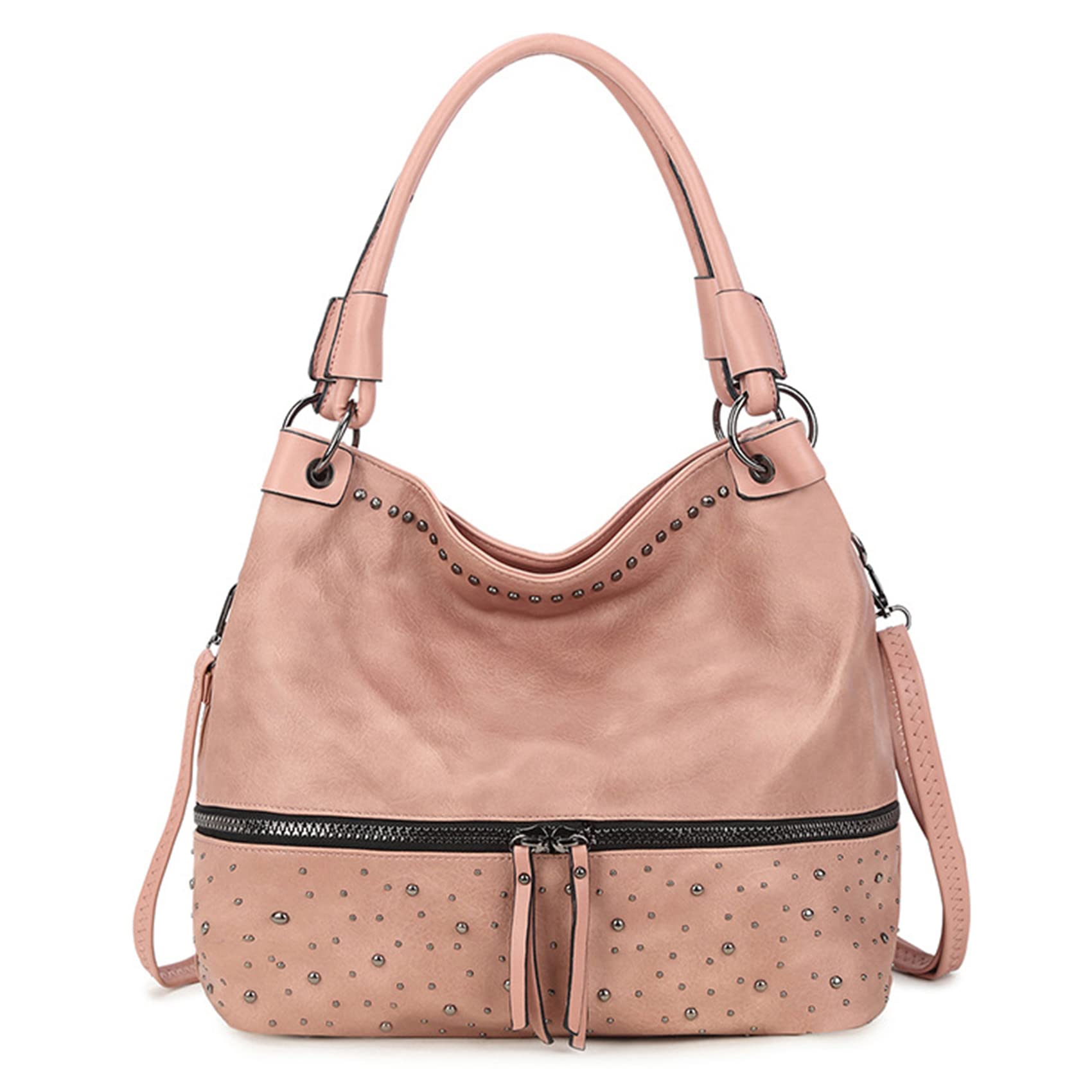 NOTAG Women's Fashion Handbags - PU Leather Crossbody & Shoulder Bags with Rivet Details | Perfect for Work, Travel & Everyday Use