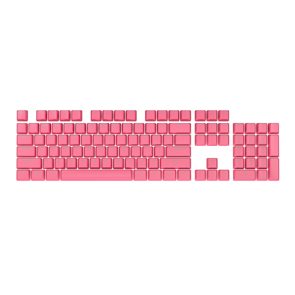 Corsair PBT Double Shot Pro Keycap Mod Kit - Standard Bottom Row, Pink Keycaps for Mechanical Keyboards - Perfect for Gaming, Typing & Custom Builds