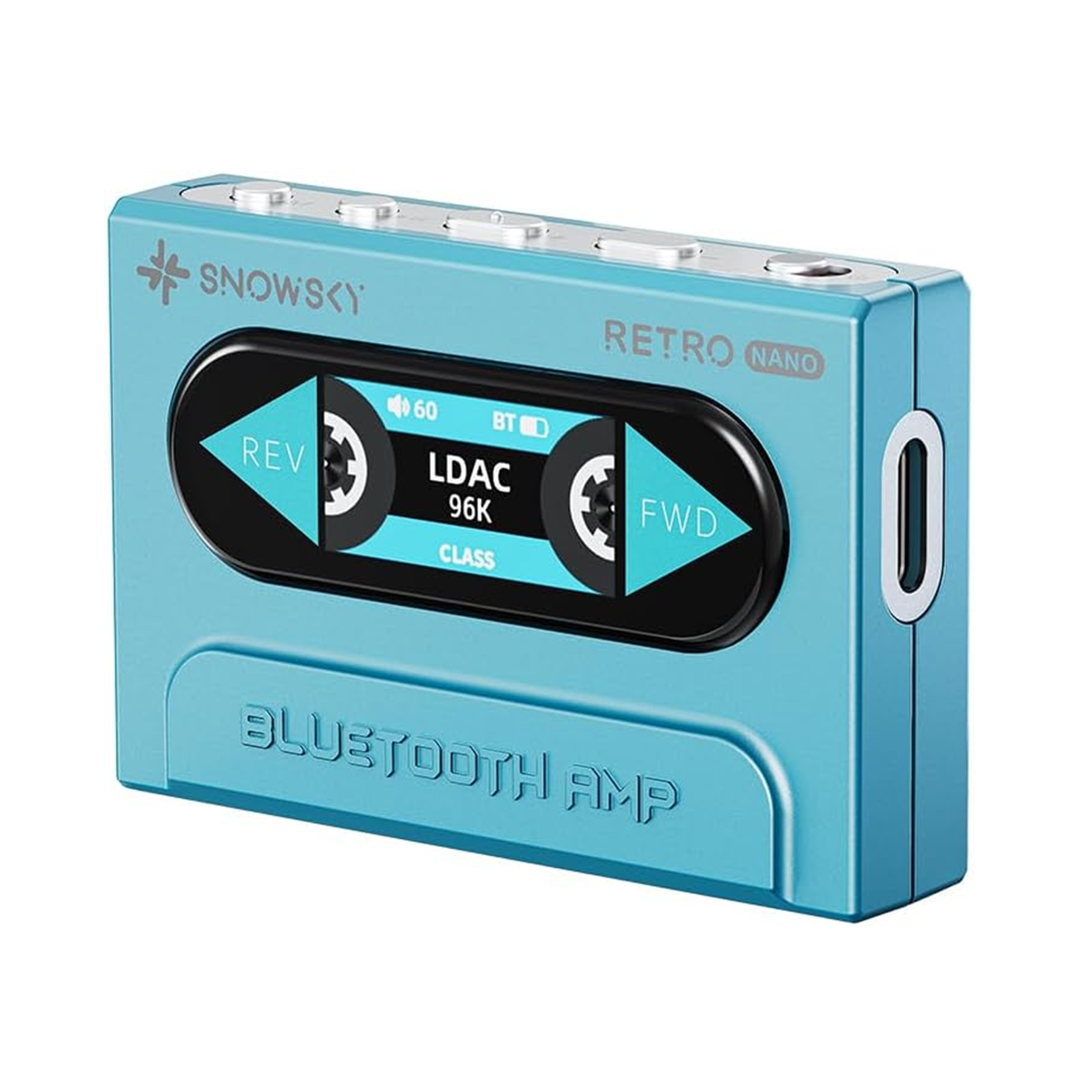FiiO Snowsky Retro Nano Bluetooth USB DAC & Headphone Amplifier - High-Resolution Audio for Music Lovers | Perfect for Home, Office & Travel Use