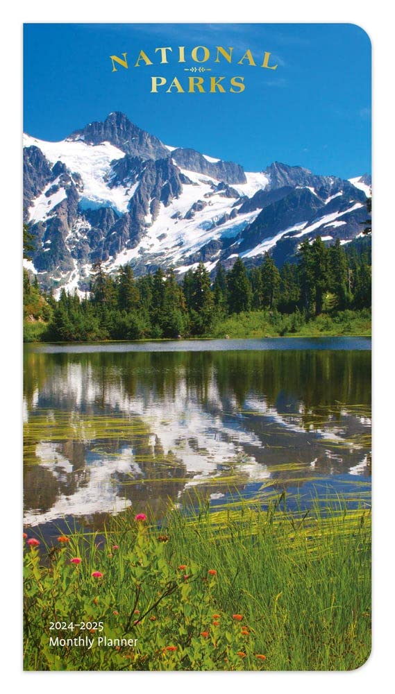 2024-2025 National Parks Monthly Pocket Planner - 3.5x6.5 Inch Two-Year Calendar with Foil Stamped Cover | Scenic Yosemite & Yellowstone Nature Designs by BrownTrout | Perfect for Travel Planning, Hiking Trips & Outdoor Adventures