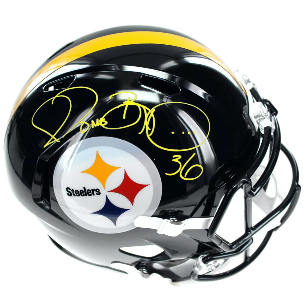 Jerome Bettis Autographed Pittsburgh Steelers Full Size Speed Helmet with BAS COA - Perfect for NFL Collectors, Sports Memorabilia Displays & Steelers Fan Gifts
