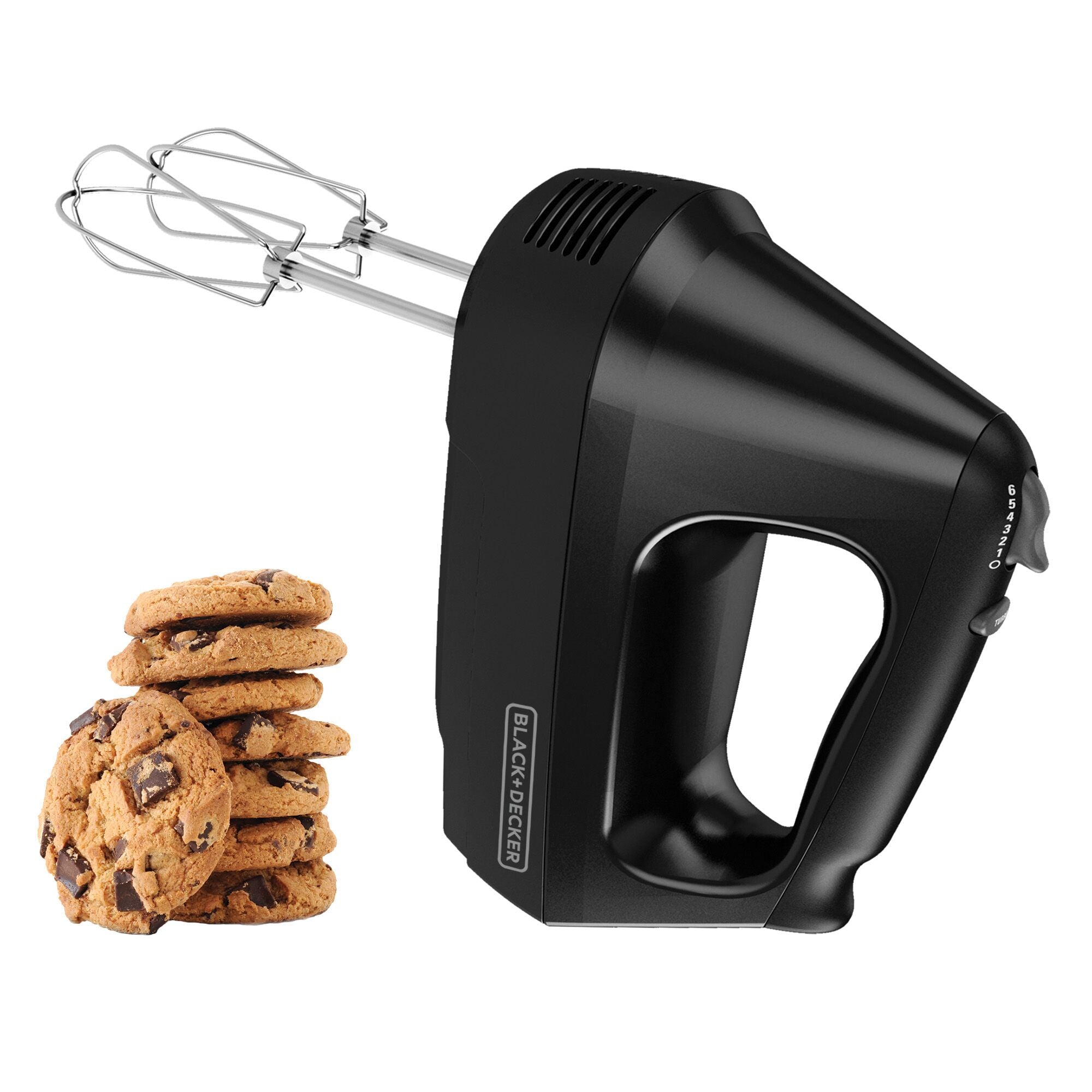 Easy Storage Hand Mixer - Compact & Lightweight Electric Mixer for Baking, Whipping, Blending - Perfect for Home Kitchen, Small Spaces & Travel
