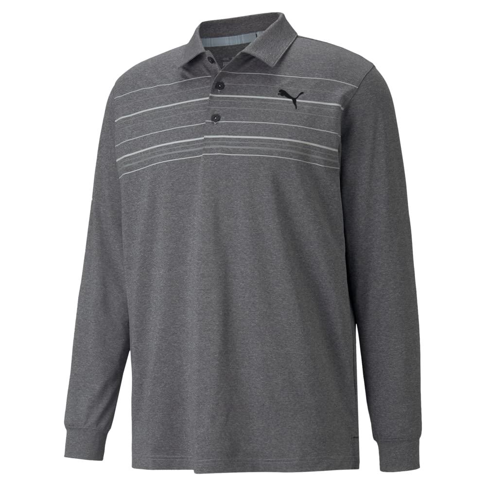 PUMA Golf Men's Long Sleeve Polo - Comfortable for Golf & Casual Wear