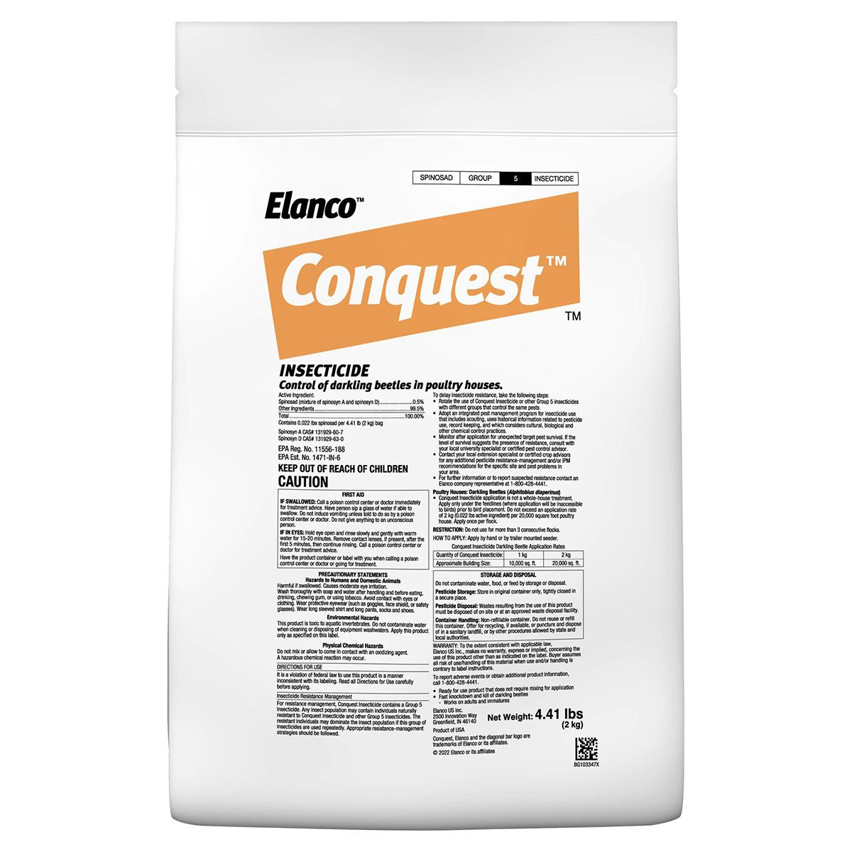 Elanco Conquest™ Dog Food - 4.4 lbs Bag of Premium Dry Kibble for Adult Dogs - Perfect for Daily Feeding & Nutrition Support