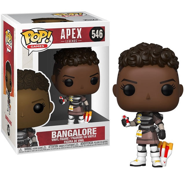 Apex Legends Bangalore Pop! Vinyl Figure #546 - Exclusive Collectible for Gamers & Fans - Perfect for Display, Gifts, and Gaming Room Decor