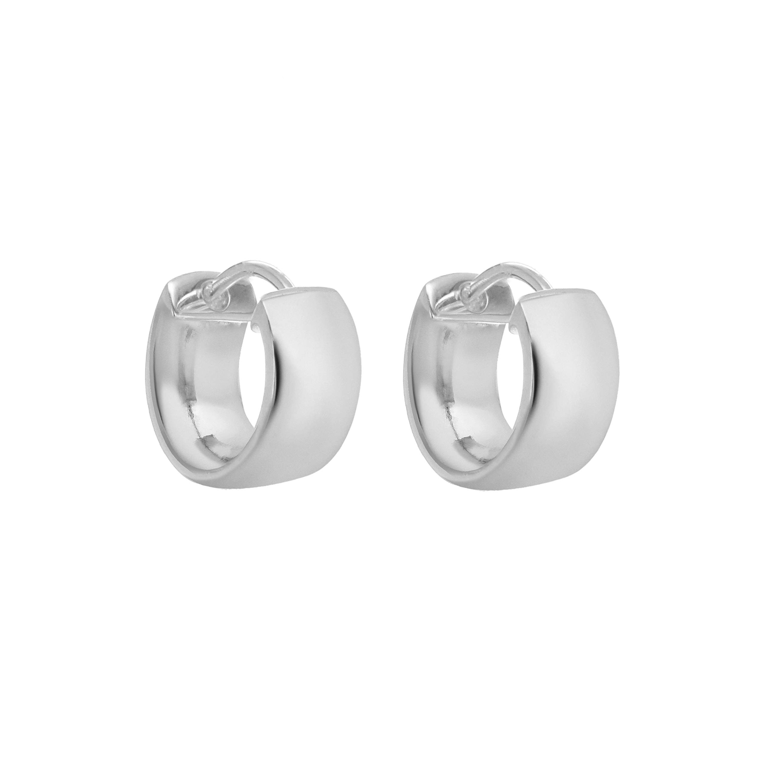 Tuscany Silver Women's Sterling Silver Hinged Hoop Earrings - Elegant & Durable 925 Silver Jewelry for Everyday Wear, Date Night & Special Occasions
