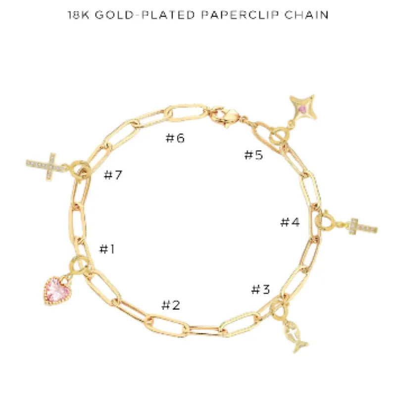Elegant Charm Bracelet with Assorted Charms - Perfect Gift for Women & Girls | Birthday, Anniversary & Everyday Wear | Fashion Jewelry Accessory