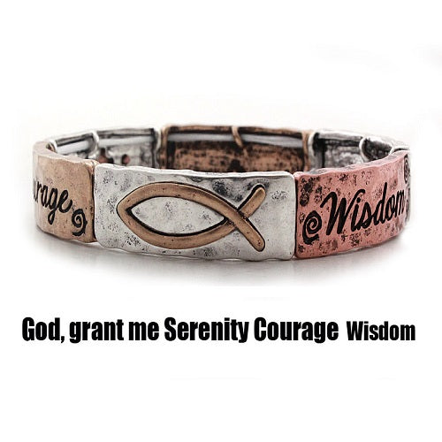 God Grant Me Bracelet - Inspirational Prayer Jewelry for Women & Men - Perfect for Daily Wear, Gifts & Spiritual Protection