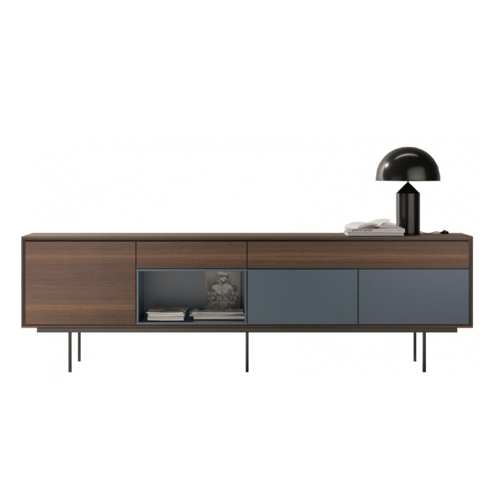 Aura A11 P55 2-Door Sideboard Cabinet - Modern Storage Solution for Living Room, Dining Room & Entryway