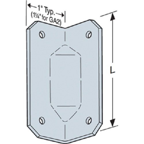 (100 Count) Simpson Strong-Tie GA1 2-3/4-Inch Galvanized Gusset Angle - Heavy Duty Metal Connector for Wood Framing, Roof Trusses & Structural Support