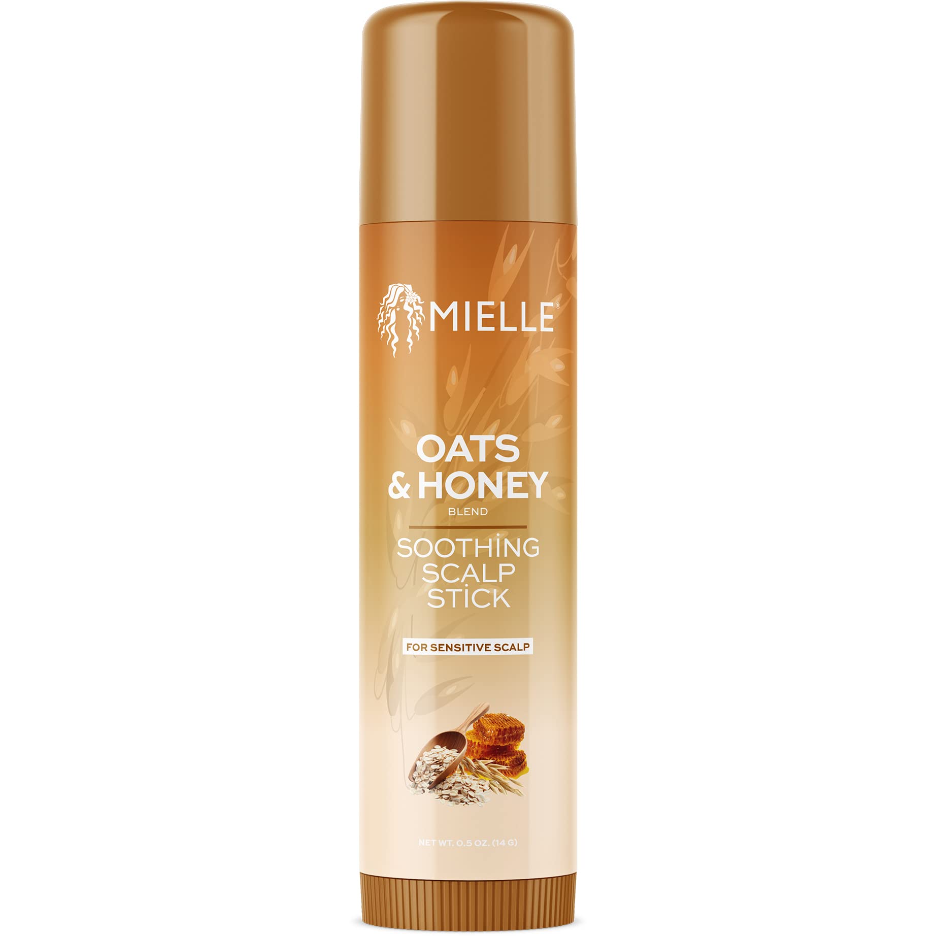 Mielle Organics Oats & Honey Soothing Scalp Stick - Natural Hair Care for Dry Scalp & Itch Relief - Perfect for Travel & On-the-Go Hydration