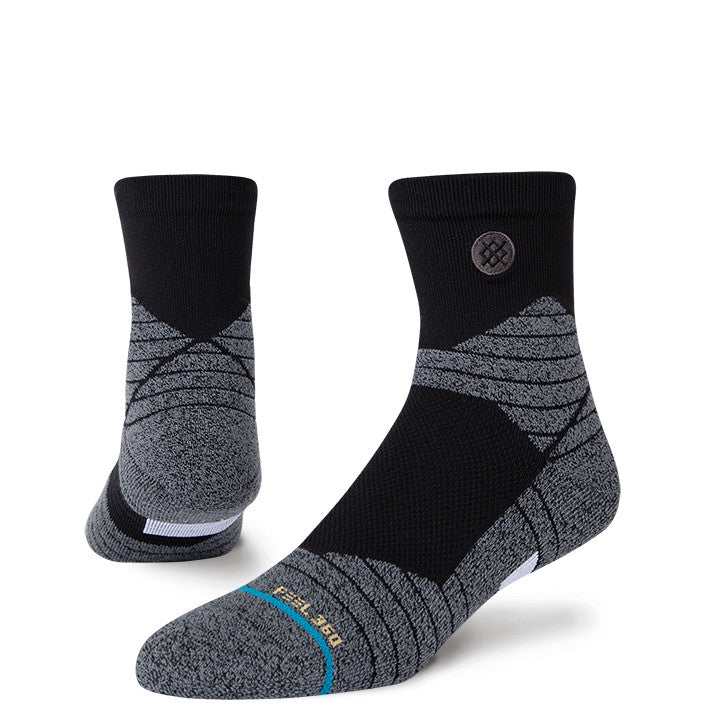 **Men's Stance Icon Performance Quarter Socks - Breathable & Cushioned for Running, Hiking & Workouts**