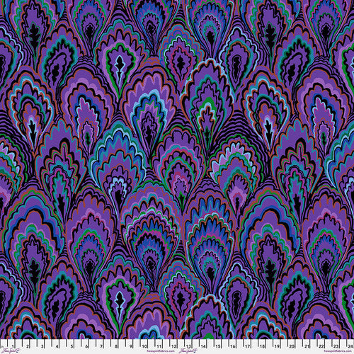 Kaffe Fassett Collective 2025 PWGP207 Marble Scallops Purple Quilt Fabric - Premium Cotton Material for Quilting, Sewing & DIY Crafts - Perfect for Bedding, Home Decor & Patchwork Projects