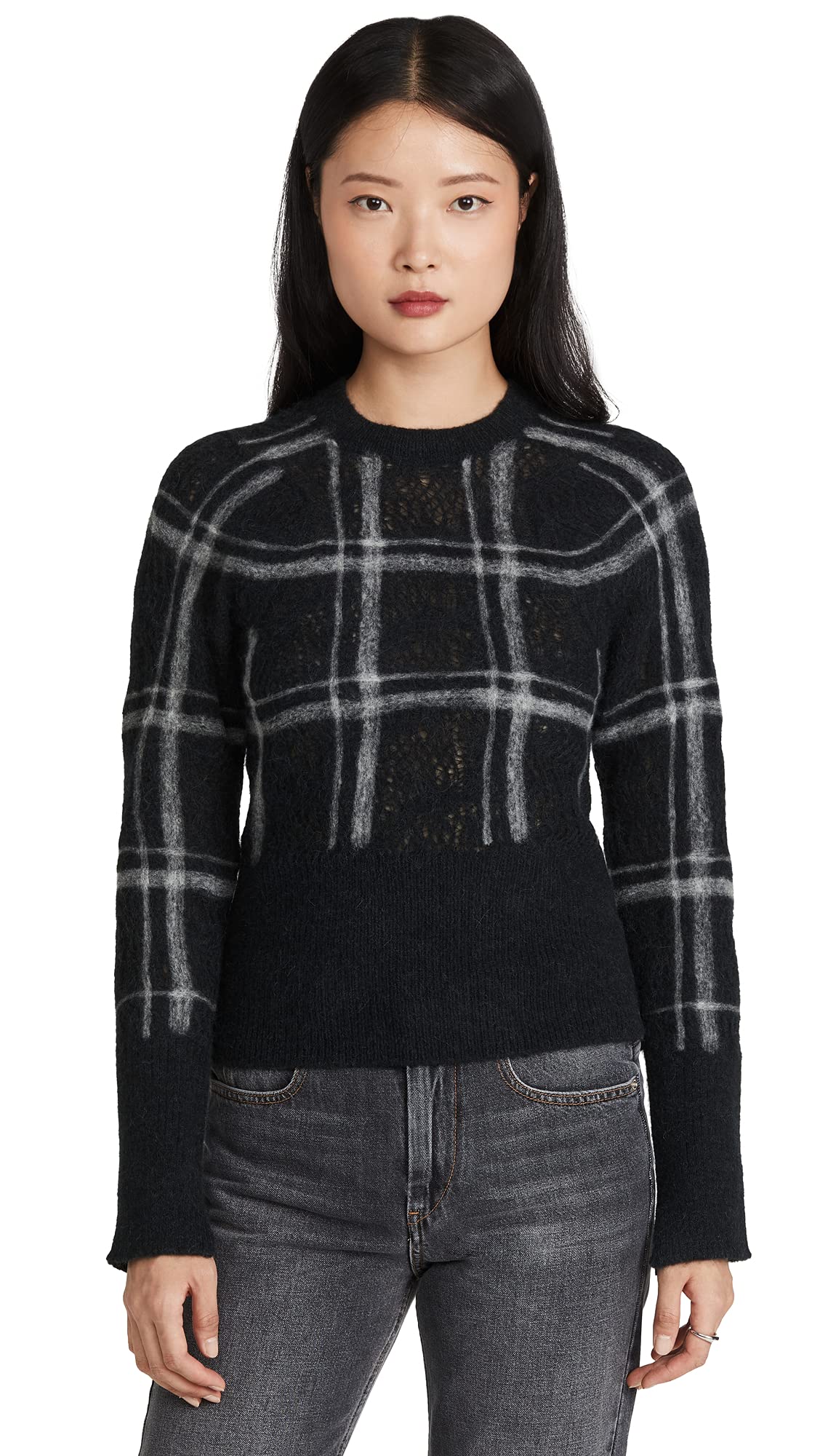 3.1 Phillip Lim Women's Wool Pullover Crewneck Sweater - Cozy Winter Knitwear for Casual & Office Wear