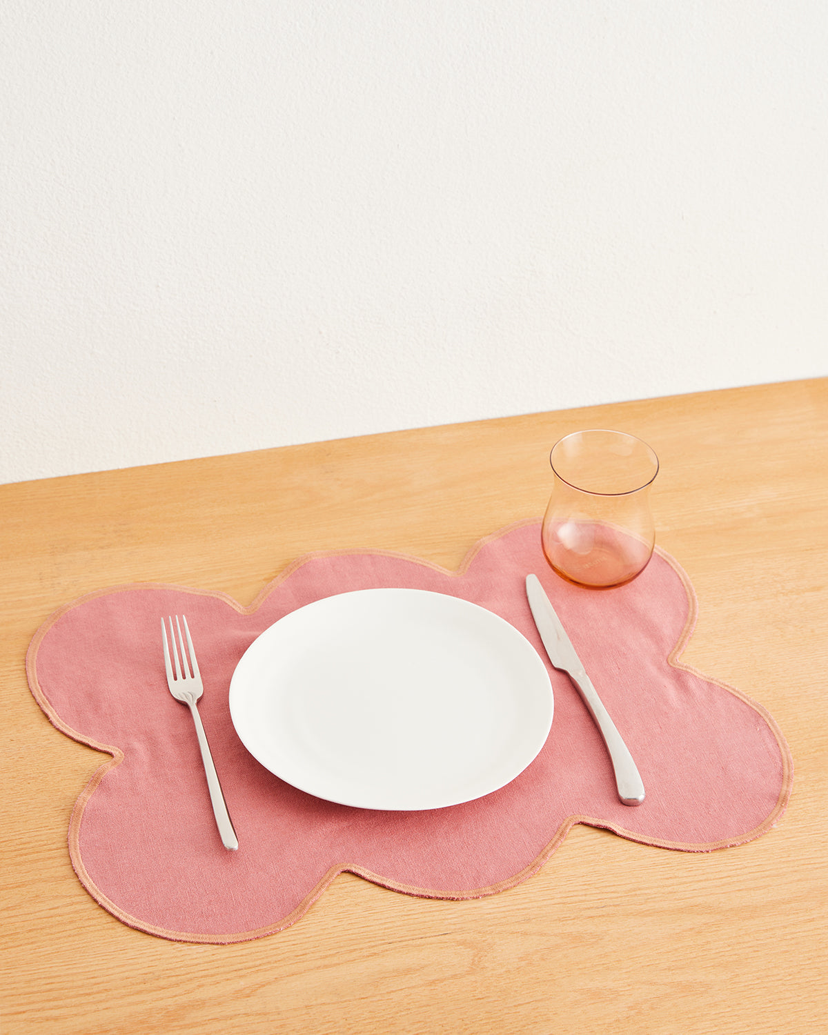 Premium Pink Clay & Hazelnut 100% French Flax Linen Placemats Set of 4 - Eco-Friendly Table Mats for Dining, Kitchen Decor, and Special Occasions