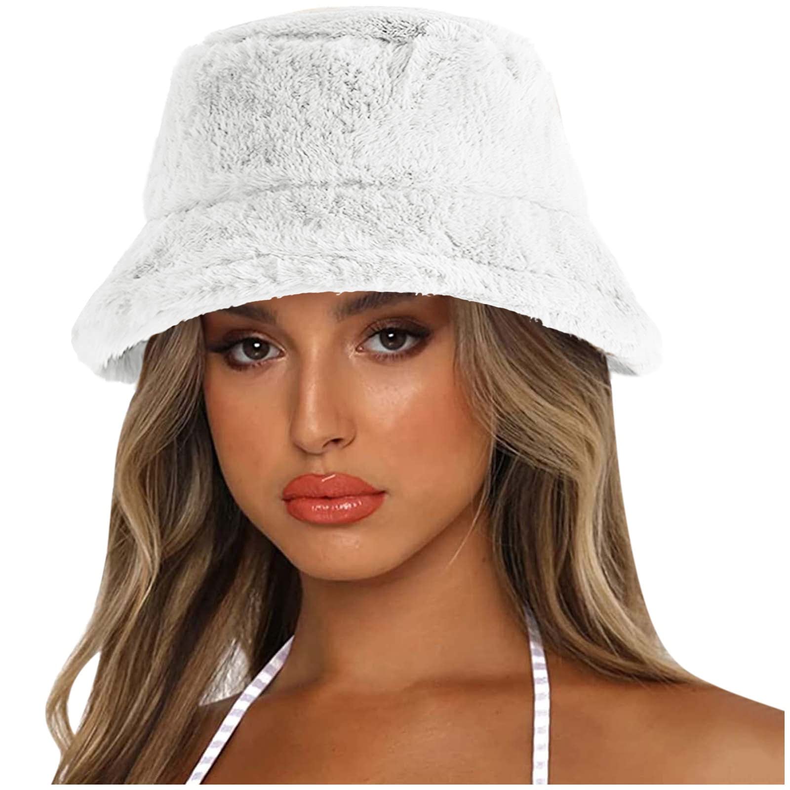Men's & Women's Winter Thick Warm Bucket Hat - Solid Color Baseball Cap Style for Cold Weather | Outdoor Activities, Hiking, Fishing, Snow Sports