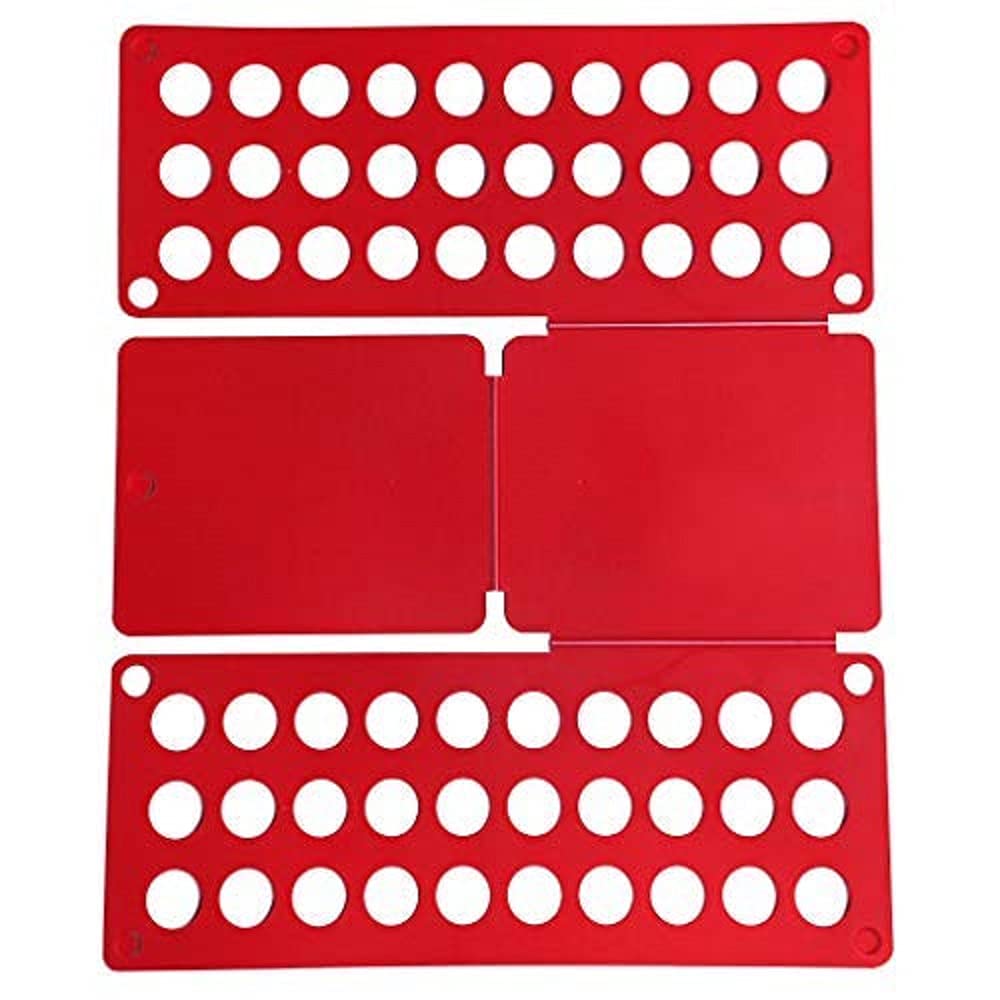 Fast & Easy T-Shirt Folding Board for Screen Printing & Garment Care - FlipFold Red - Perfect for Laundry, Travel & Closet Organization