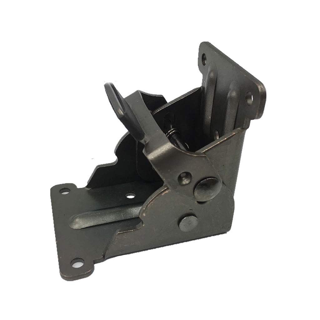 GANFANREN Iron Folding Hinge Table Leg Brackets - Heavy Duty Foldable Self-Locking Table Feet for Extension Tables, Chairs, and DIY Furniture Projects (Color: Black) | Perfect for Home Office, Kitchen Islands, and Outdoor Furniture