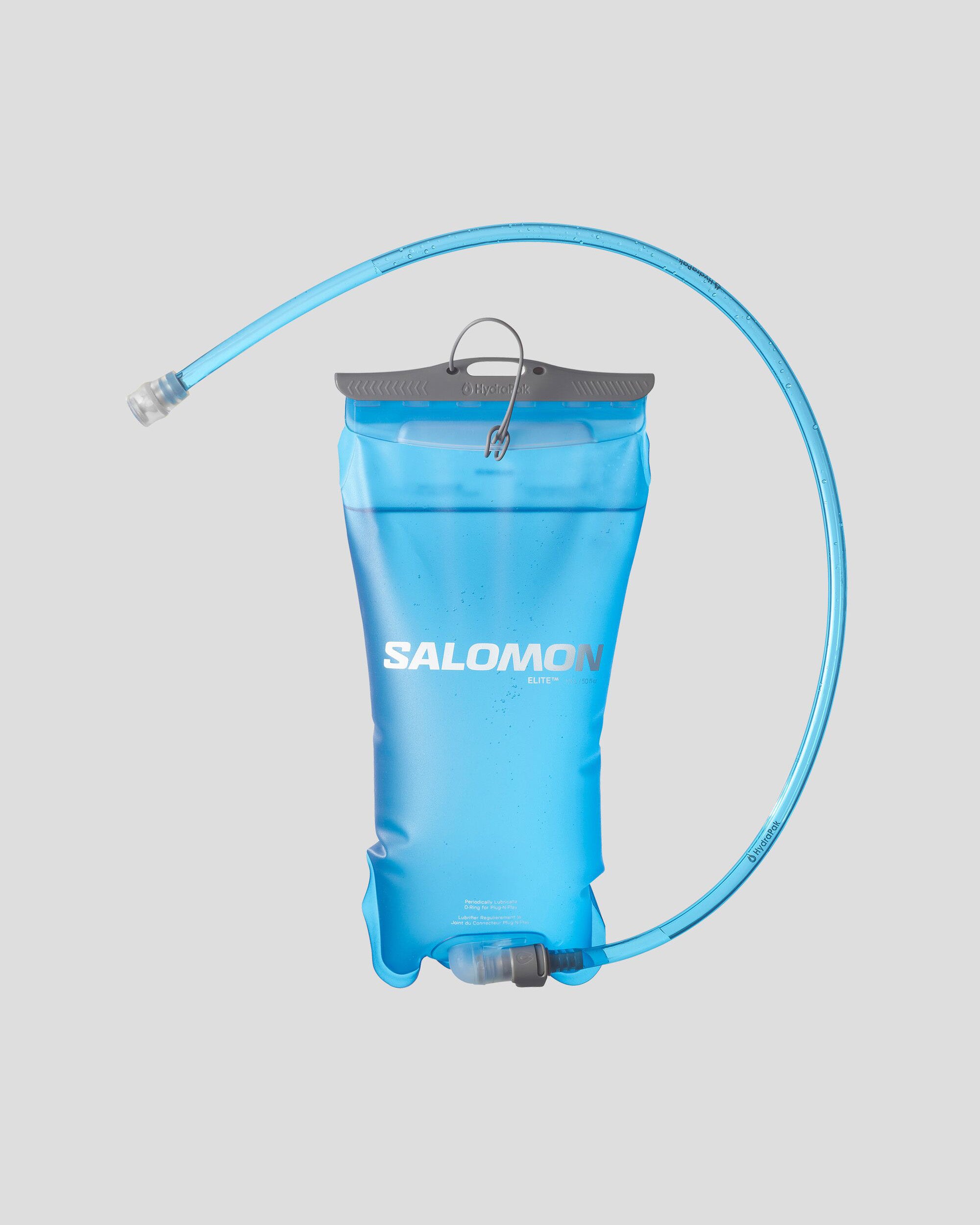Salomon Soft Reservoir 1.5L Hydration Bladder - Clear Blue for Hiking, Running & Outdoor Adventures