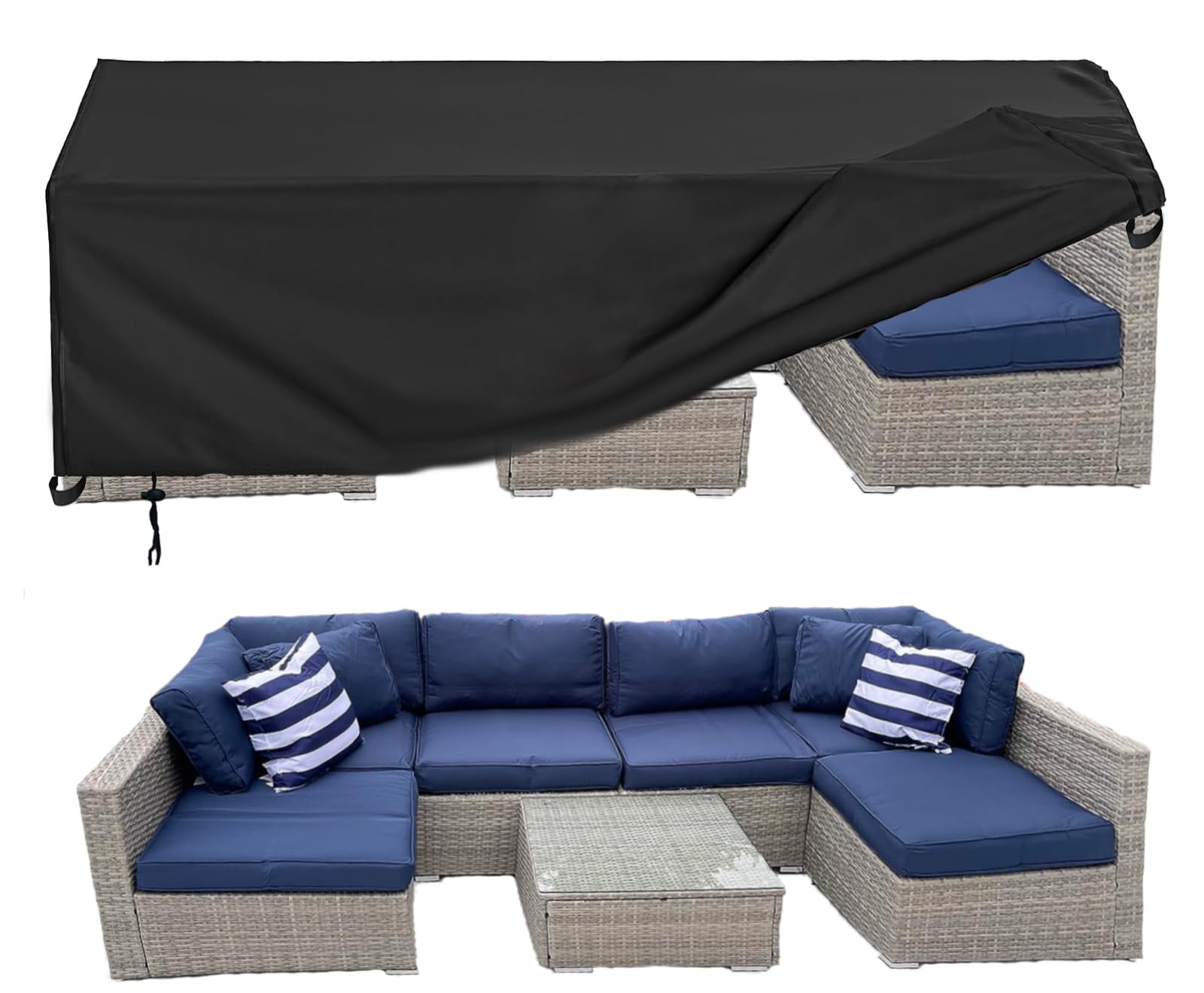 Waterproof Outdoor Furniture Covers for Sectional Sofa Set, Table & Chair Set - 78