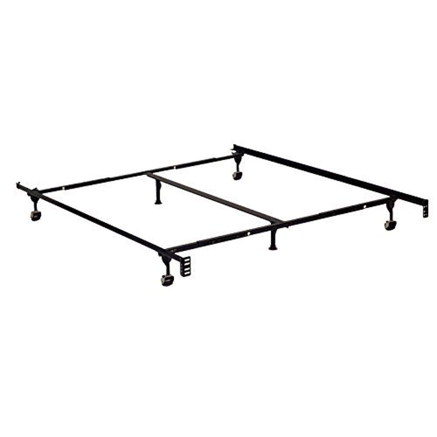 24/7 Shop at Home Huntsdale Bed Frame - California King Size, Black Metal Platform Bed with Box Spring Required - Perfect for Master Bedrooms & Guest Rooms