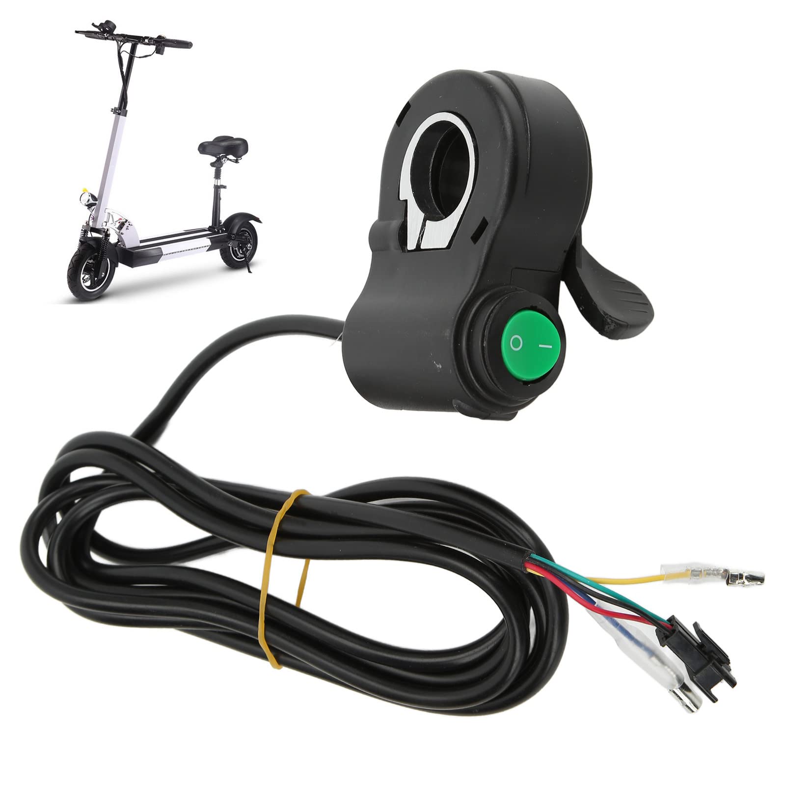 Universal 12V-99V Electric Bike Thumb Throttle with Speed Control Button - Compatible with E-Bikes & Scooters - Perfect for Commuting, Off-Roading & Urban Riding