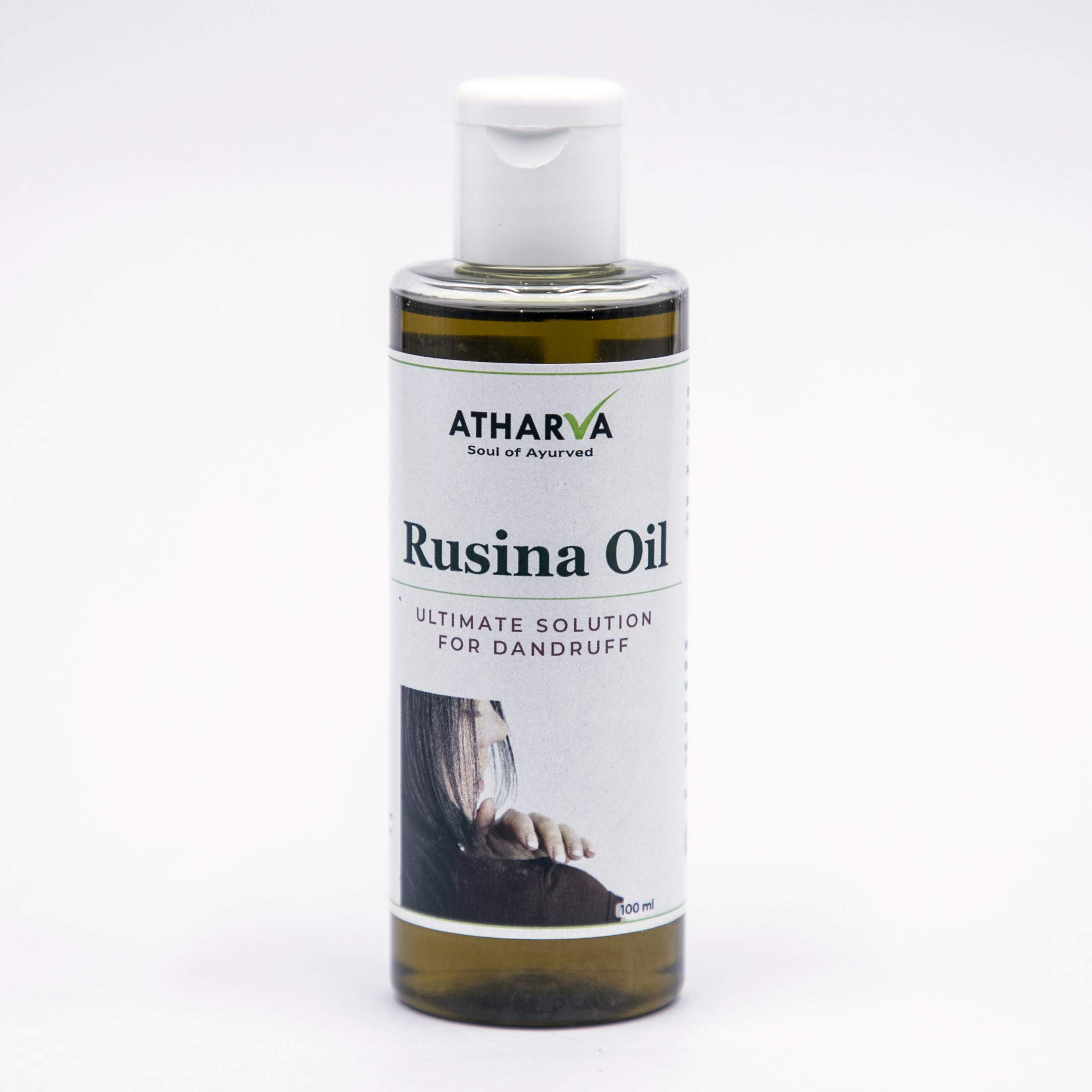 Rusina Ayurvedic Anti-Dandruff Hair Oil for Dry Scalp Treatment - Natural Dandruff Remedy & Hair Growth Solution | Perfect for Daily Scalp Massage & Hair Care Routine