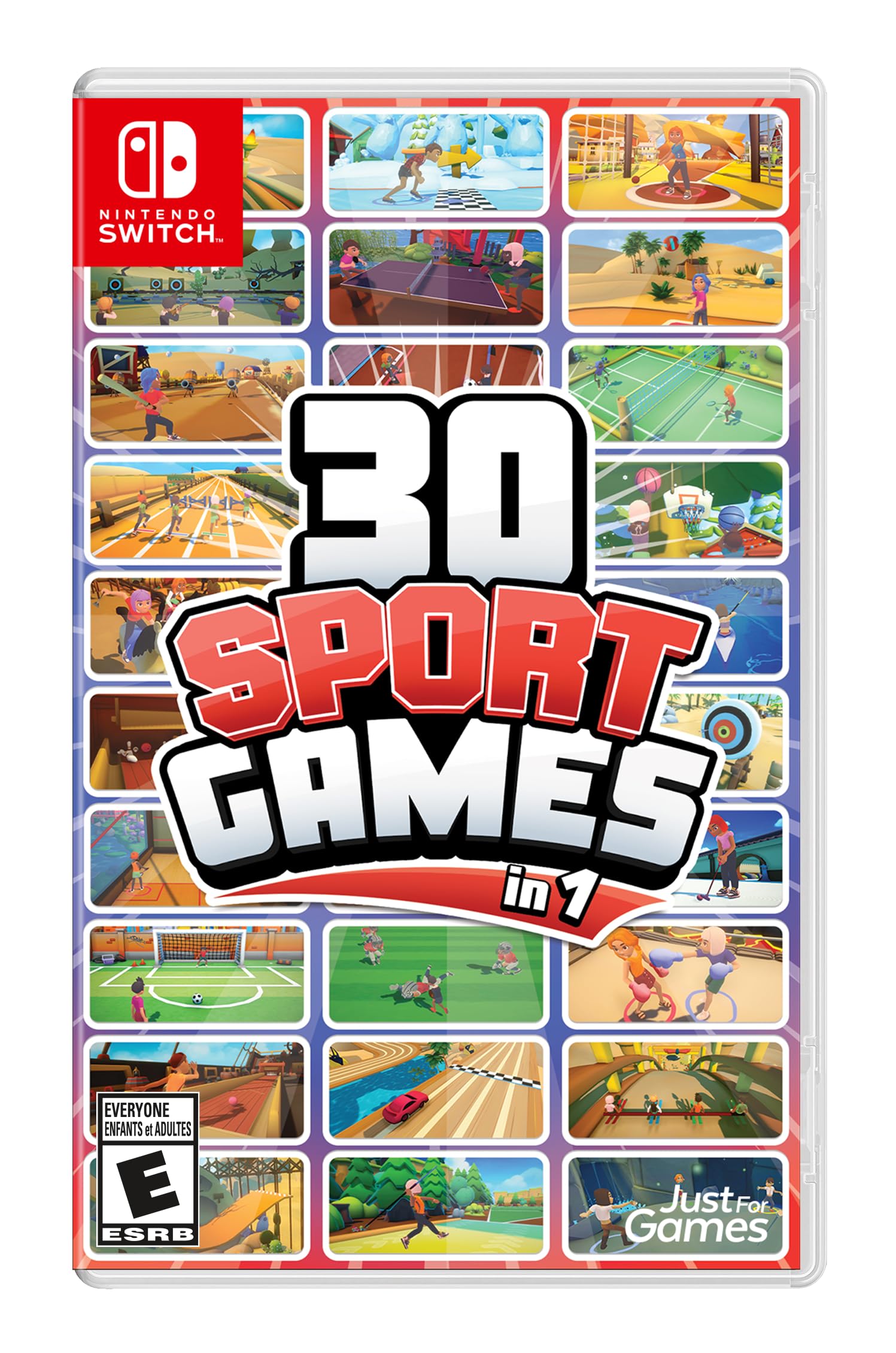 30-in-1 Sports Games Bundle for Nintendo Switch - Perfect for Family Game Nights & Party Entertainment