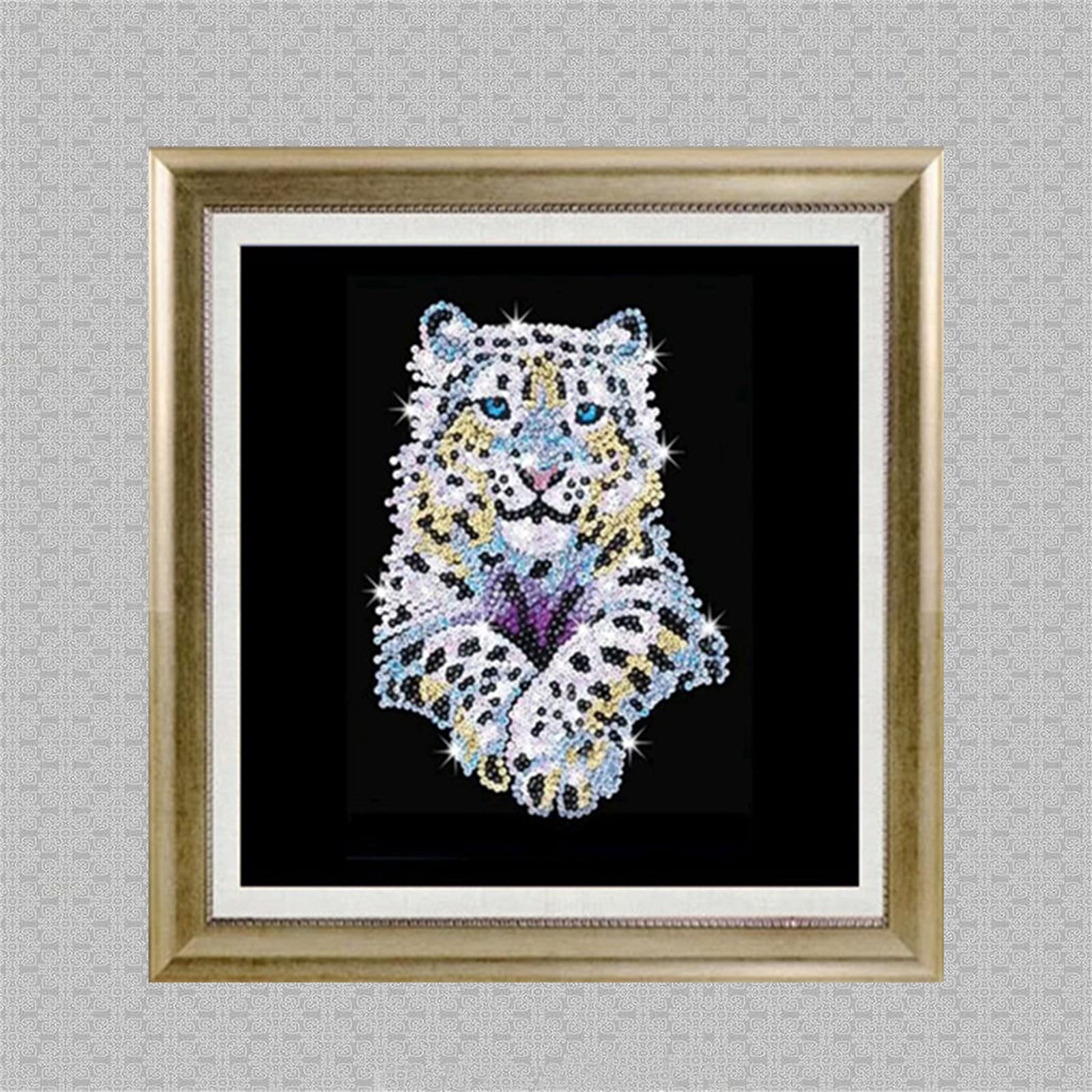 5D Diamond Painting Kit - Tigers Pattern DIY Cross Stitch Art for Home Decor | Perfect for Living Room & Bedroom Wall Decoration | Relaxing Craft Activity for Adults & Teens