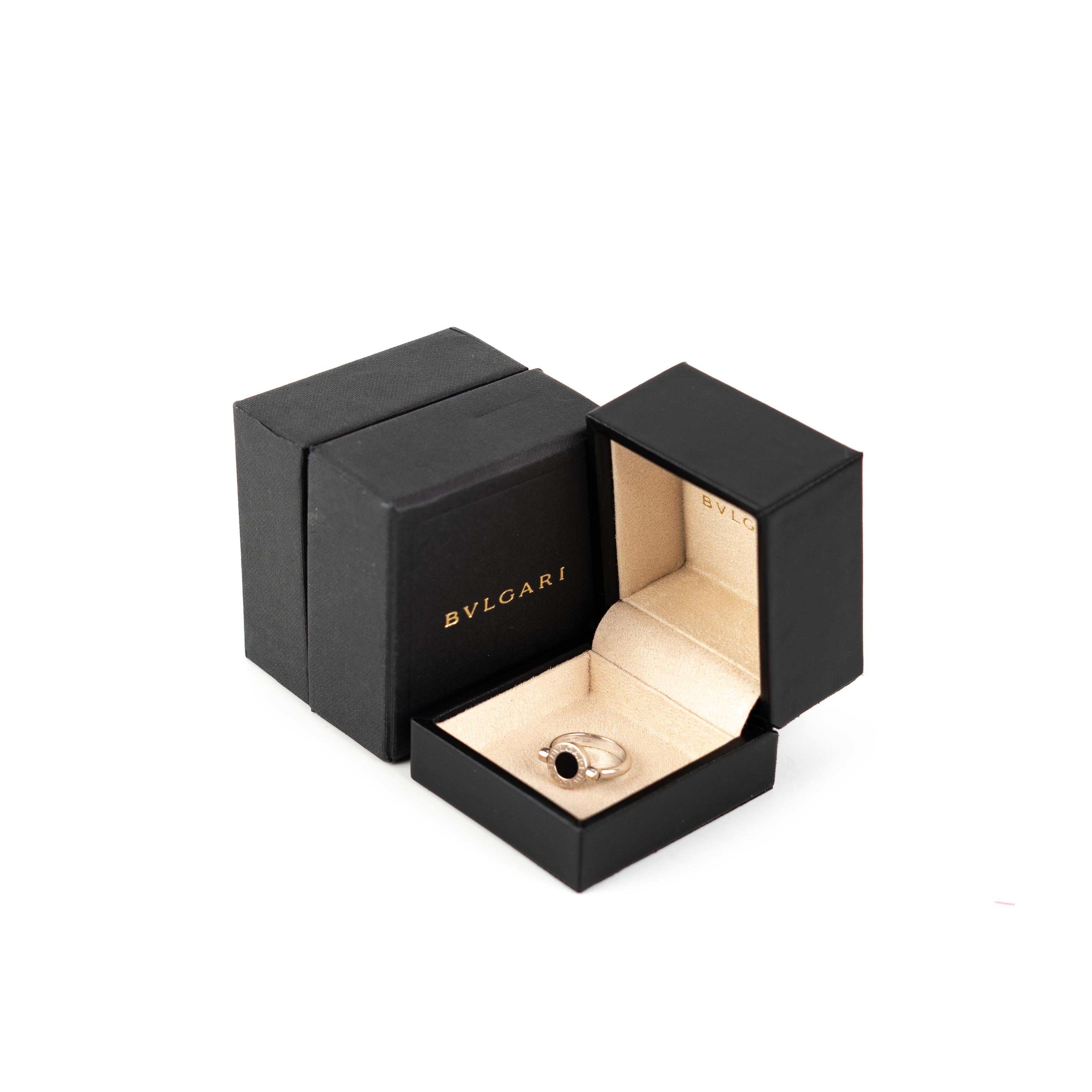 Bvlgari 18K White Gold Ring - Size 53 | Luxury Diamond Jewelry for Women | Perfect for Weddings, Anniversaries & Special Occasions