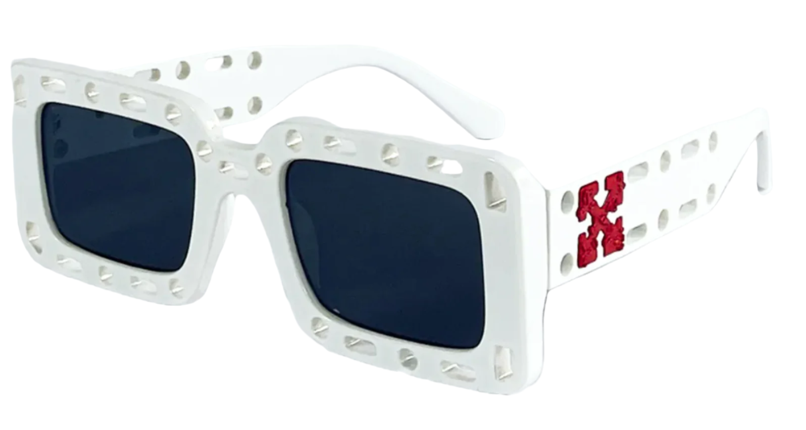Off White Atlantic Sunglasses for Men & Women - UV Protection Polarized Aviator Sunglasses - Stylish White Frame for Outdoor, Driving & Beach Activities