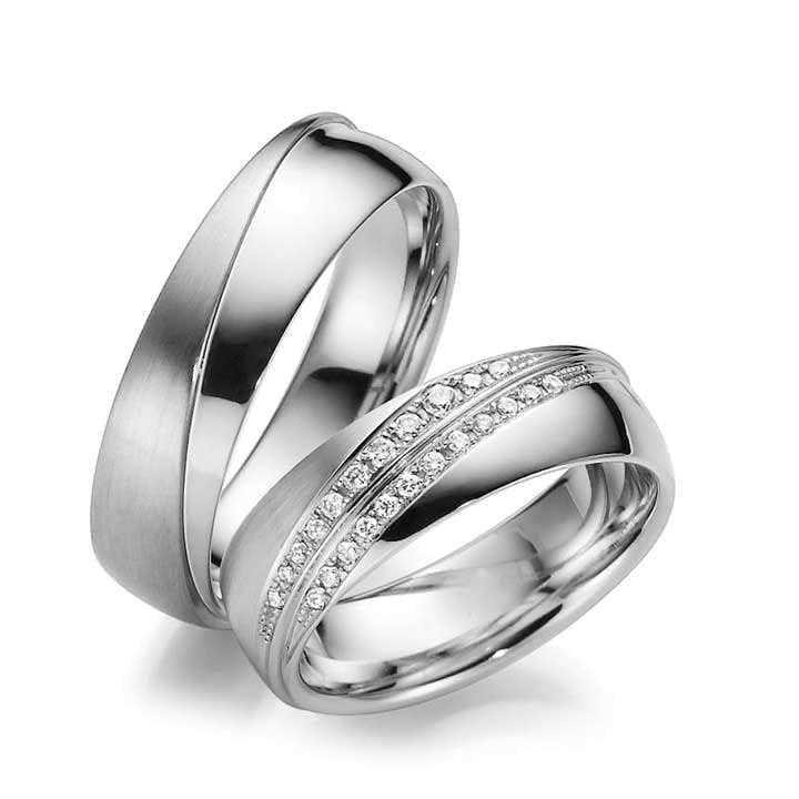 925 Sterling Silver Matching Wedding Rings Set for Couples - Personalized His & Hers Wedding Bands - Elegant Gift for Anniversaries, Engagements & Romantic Occasions