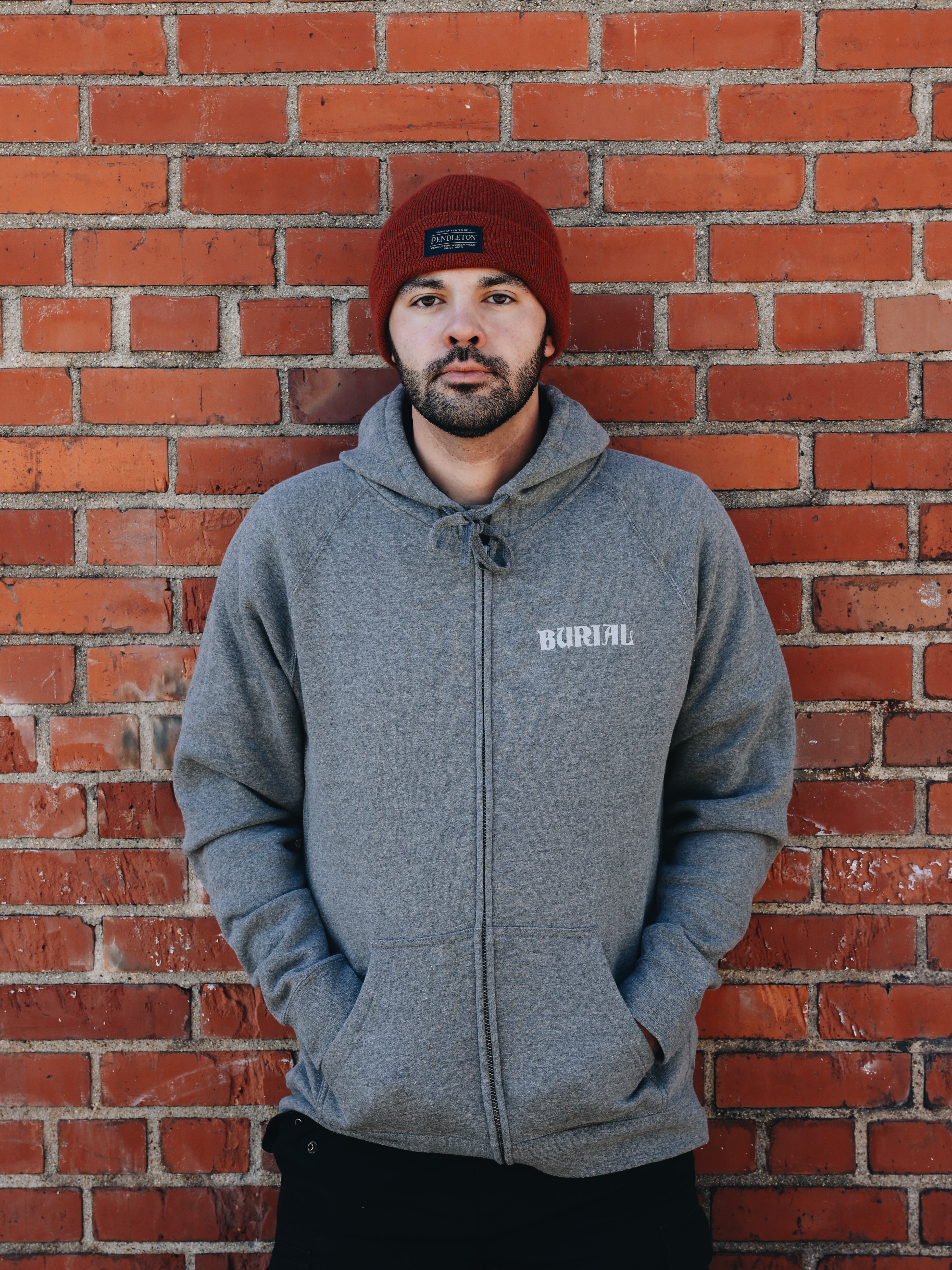 Grey Toolcrest Zip Up Hoodie for Men - Comfortable Fleece Pullover with Front Pockets | Perfect for Outdoor Work, Casual Wear & Winter Layering
