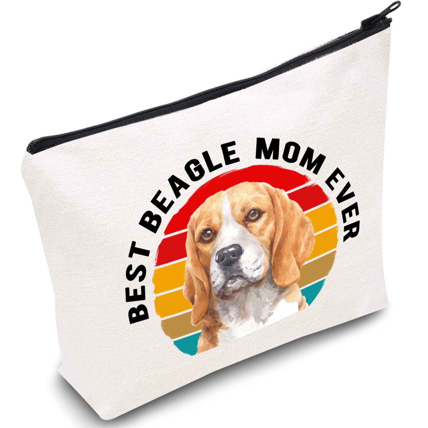 Cute Beagle Themed Toiletry Bag for Women - Funny Dog Makeup Pouch with Zipper - Travel Cosmetic Organizer - Perfect Gift for Dog Lovers (Home, Travel, Gym Use)