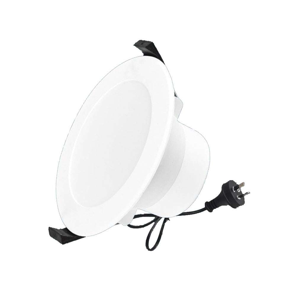 90mm LED Downlight Kit - 10W Non-Dimmable, 3 Colors in 1 (Warm White/Cool White/Daylight) - Recessed Ceiling Light for Kitchen, Bathroom & Living Room