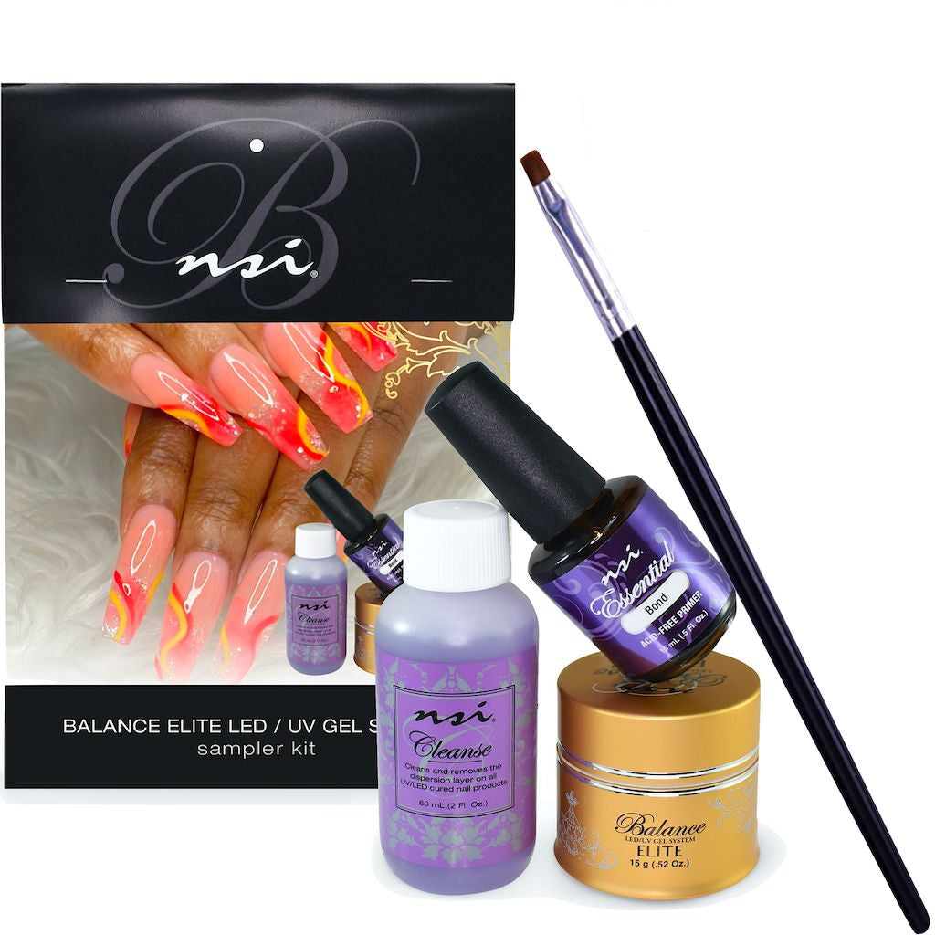 Elite Gel SAMPLER KIT - Professional Hard Gel Nail System for Salon & Home Manicure - Long-Lasting, Durable Nail Extension & Polish Kit - Perfect for DIY Nails, Gel Manicures & Nail Art