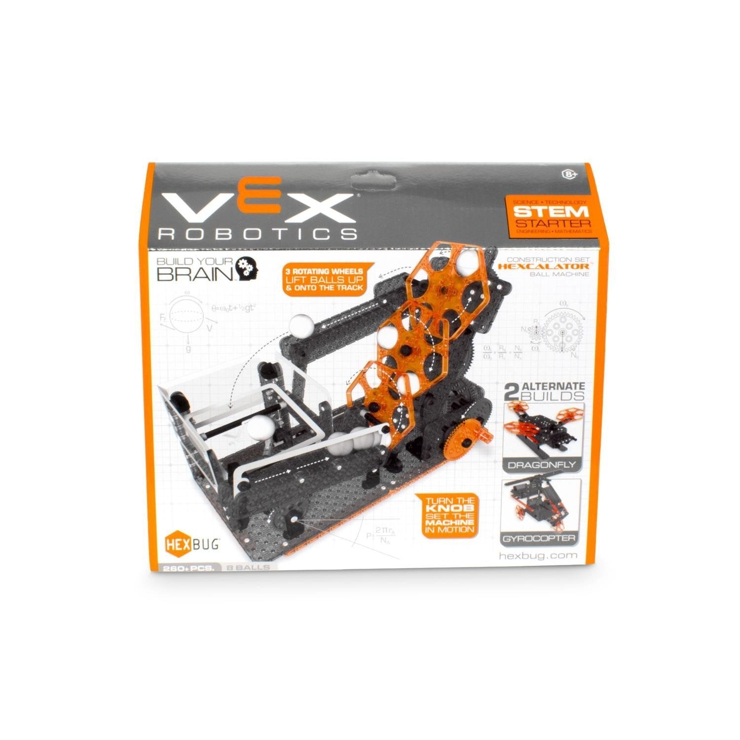 HEXBUG VEX Robotics Hexcalator Ball Machine - STEM Educational Toy for Kids & Teens - Perfect for Science Experiments, School Projects & Creative Play