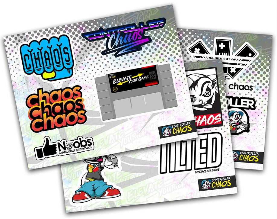 Chaos Sticker Pack - 50 Unique Vinyl Decals for Laptops, Water Bottles & DIY Crafts | Waterproof & Durable Stickers for Teens & Adults