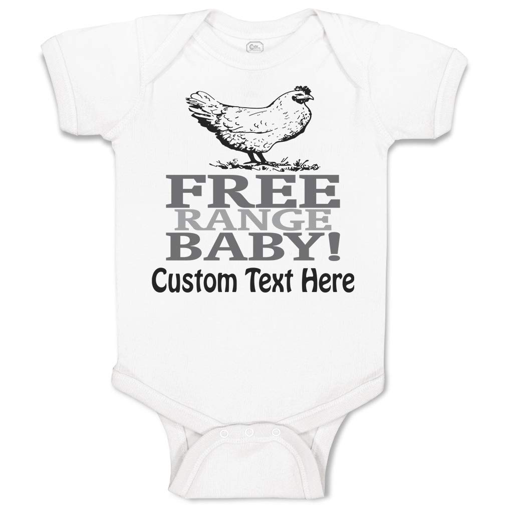 Custom Baby Bodysuit - Organic Cotton Farm Animal Print Onesie for Boys & Girls | Perfect for Playdates, Nursery & Photo Shoots
