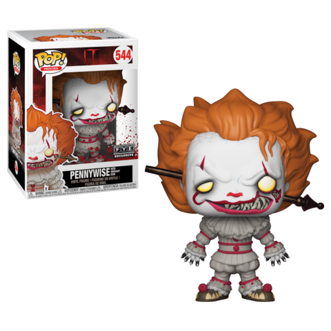 Pennywise Funko Pop! Vinyl Figure with Wrought Iron Base - FYE Exclusive #544 - Perfect for Horror Collectors and IT Fans