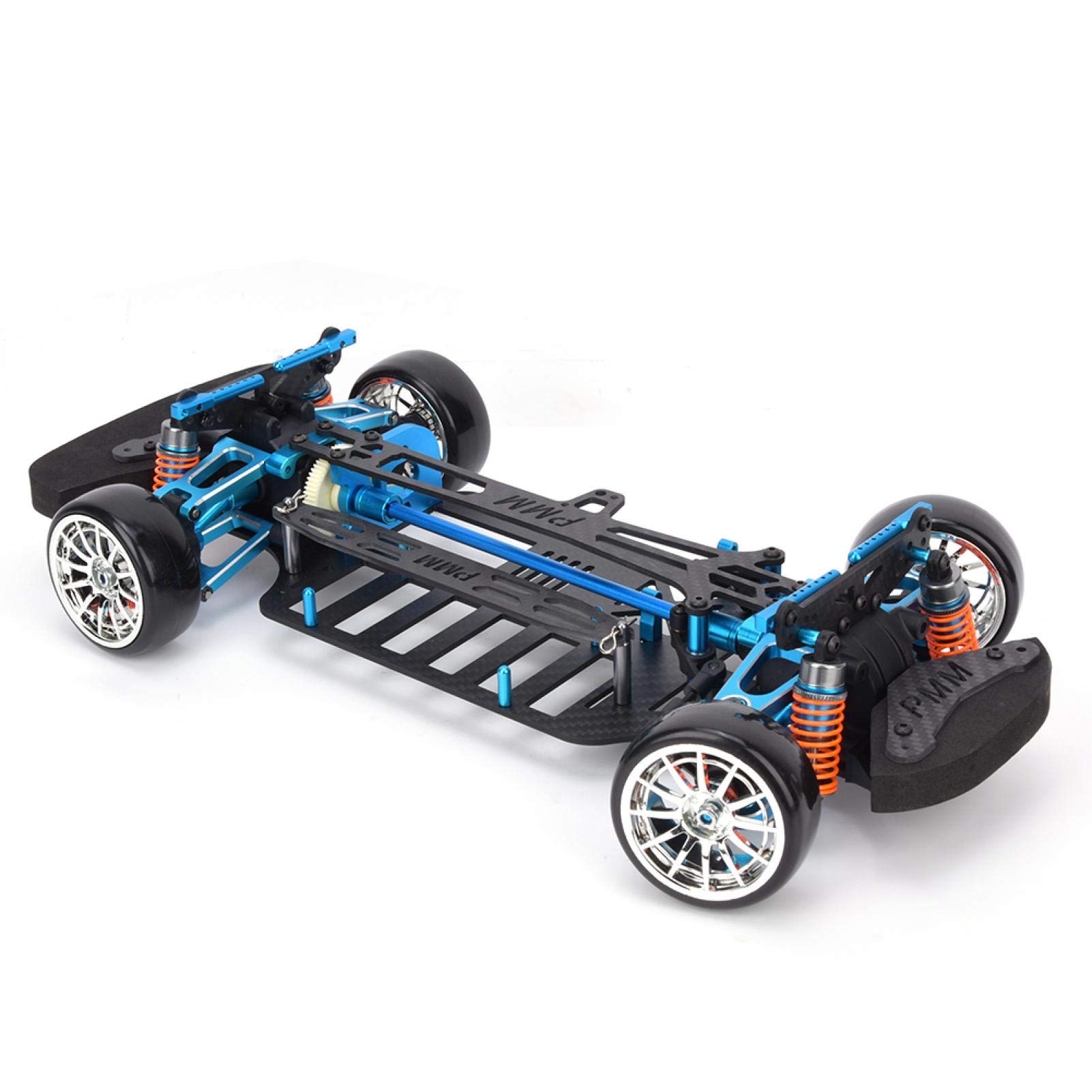 Carbon Fiber RC Car Frame Chassis & Bumper Set - Lightweight Durable Upgrade for 1/10 Scale RC Toy Cars - Perfect for Off-Road Racing, Crawling & DIY Customization