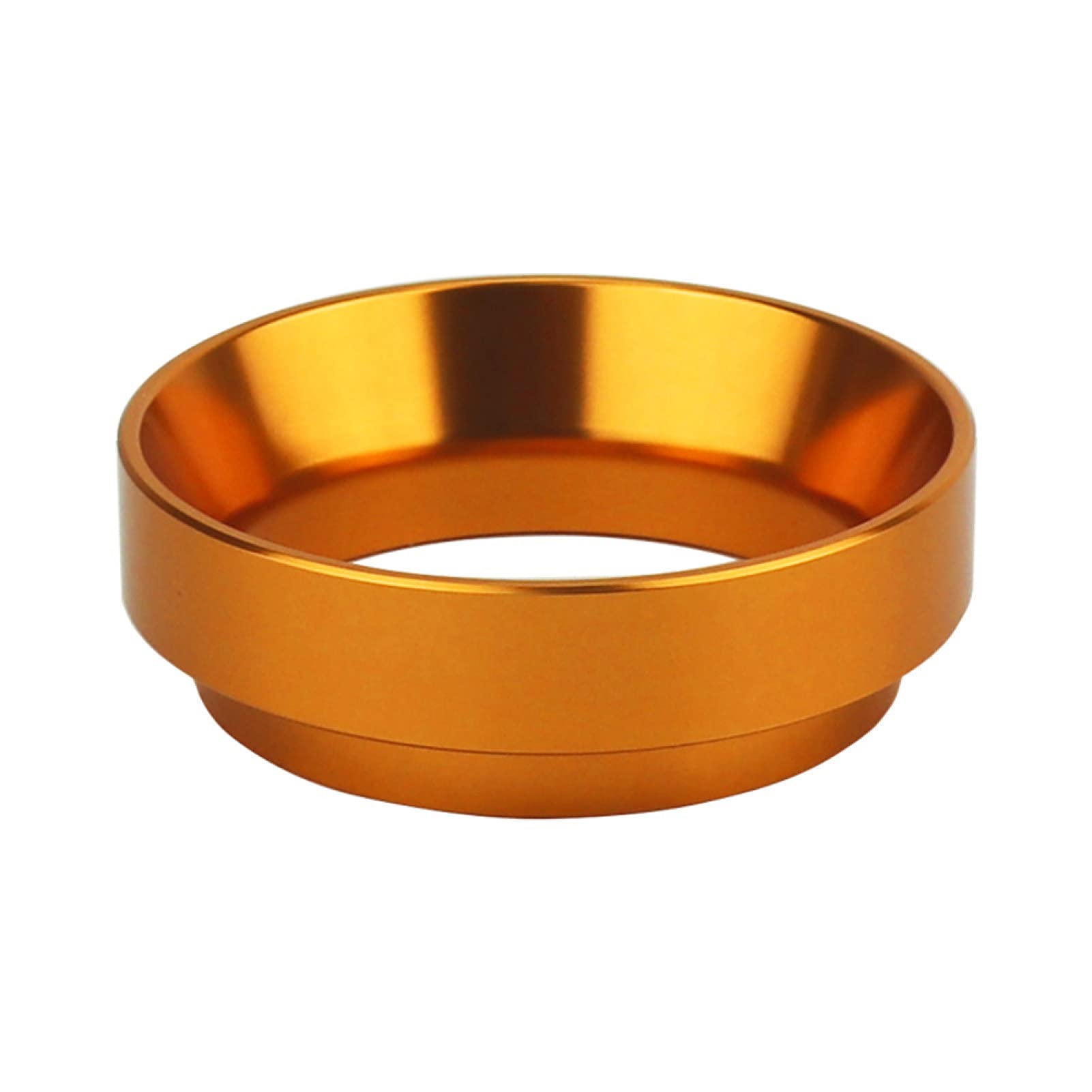 Premium 58mm Magnetic Espresso Coffee Powder Container - Dosing Ring for Coffee Grinders (51/54/58mm Sizes) - Golden Finish | Perfect for Baristas & Home Brewing Coffee Enthusiasts