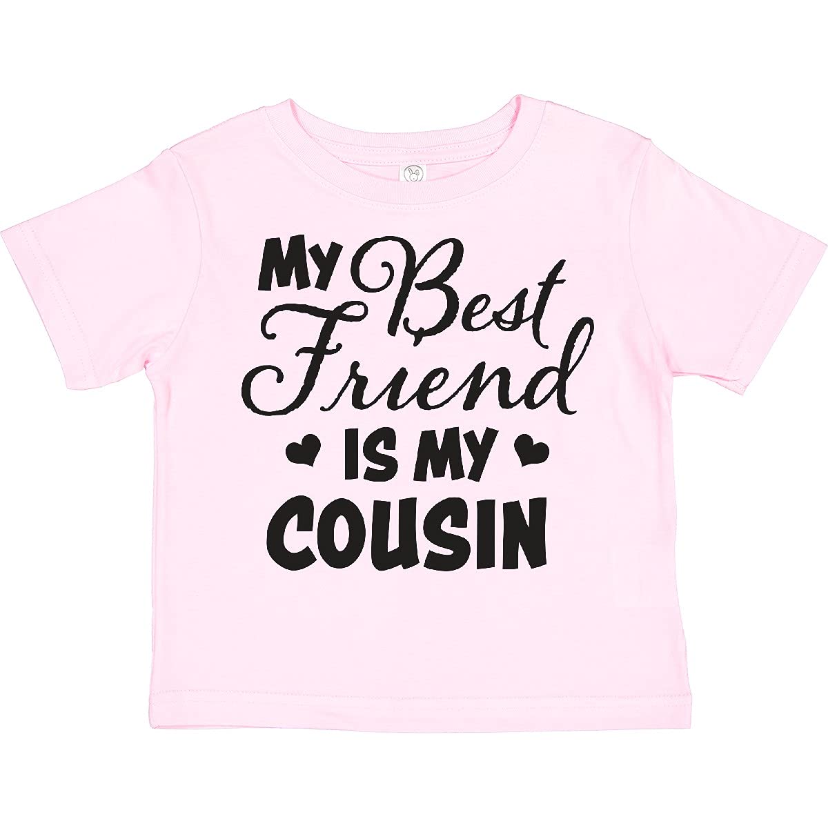 My Best Friend is My Cousin with Hearts Toddler T-Shirt - Perfect for Family Gatherings and Playdates