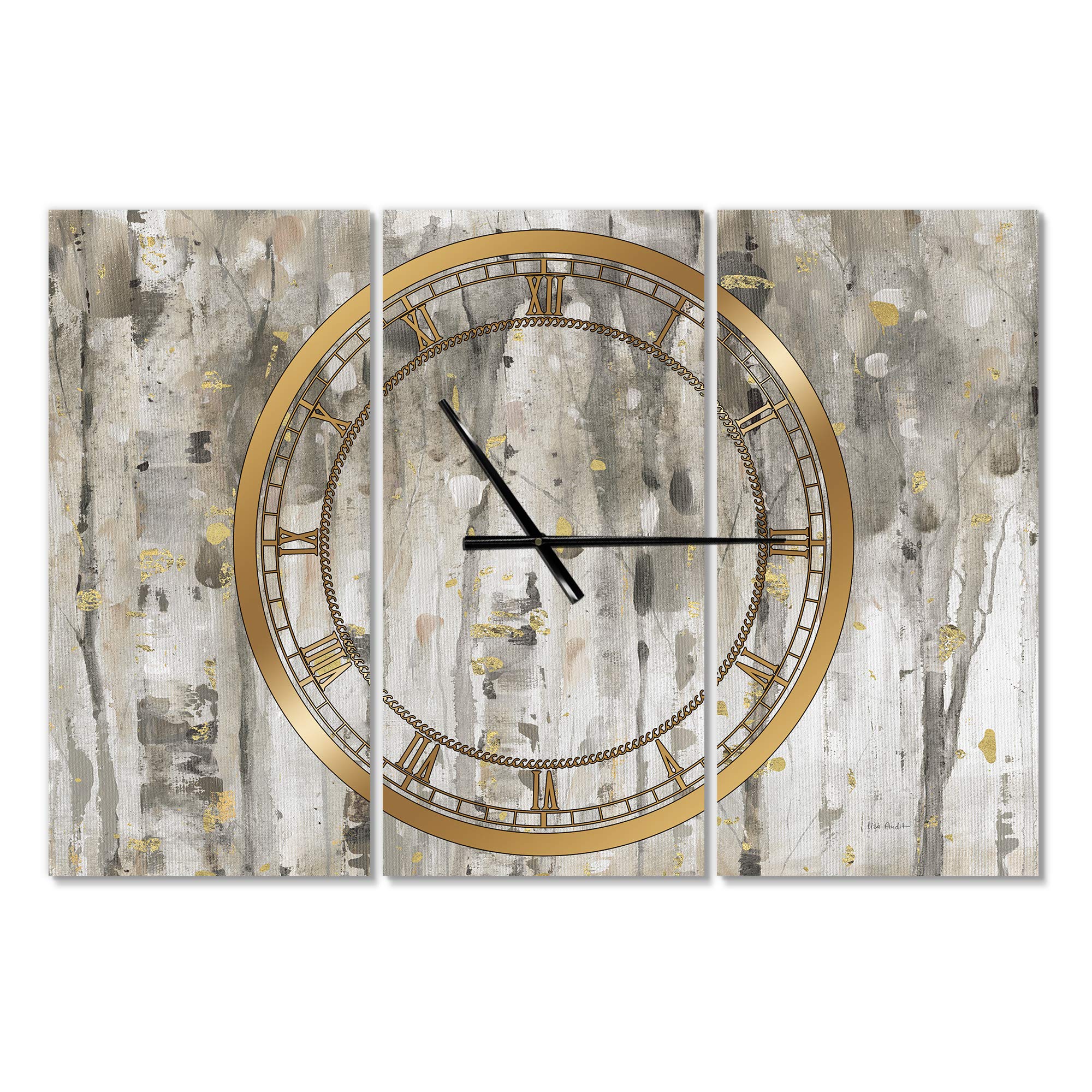 Designart Spirit Elephant Wall Art - Modern Round Metal Wall Clock for Home, Living Room, Bedroom & Office Decor | Contemporary Circle Wall Decoration with Elephant Design | Perfect for Boho, Zen & Nature-Inspired Interiors