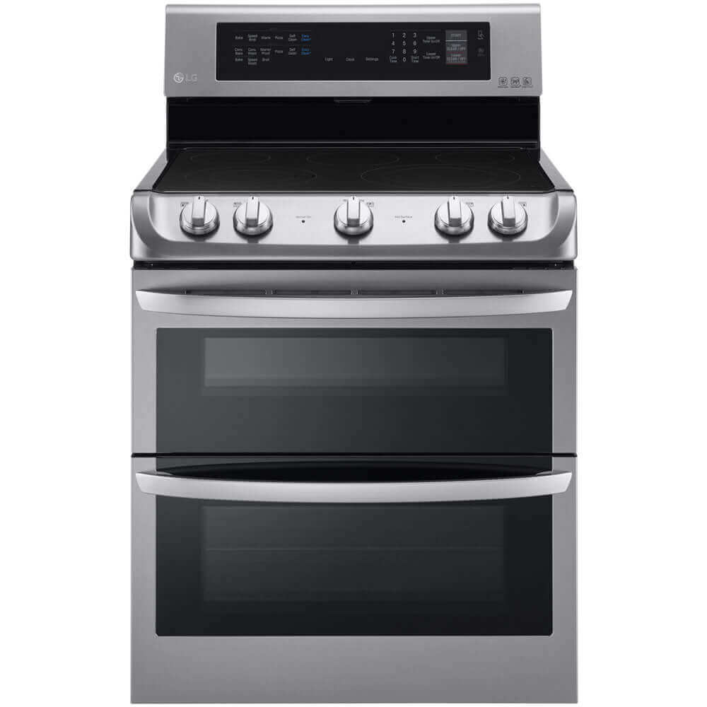LG LDE4413ST 30-Inch Freestanding Electric Range with Double Oven, 7.3 Cu.Ft Capacity, Stainless Steel - Perfect for Large Family Cooking & Holiday Baking