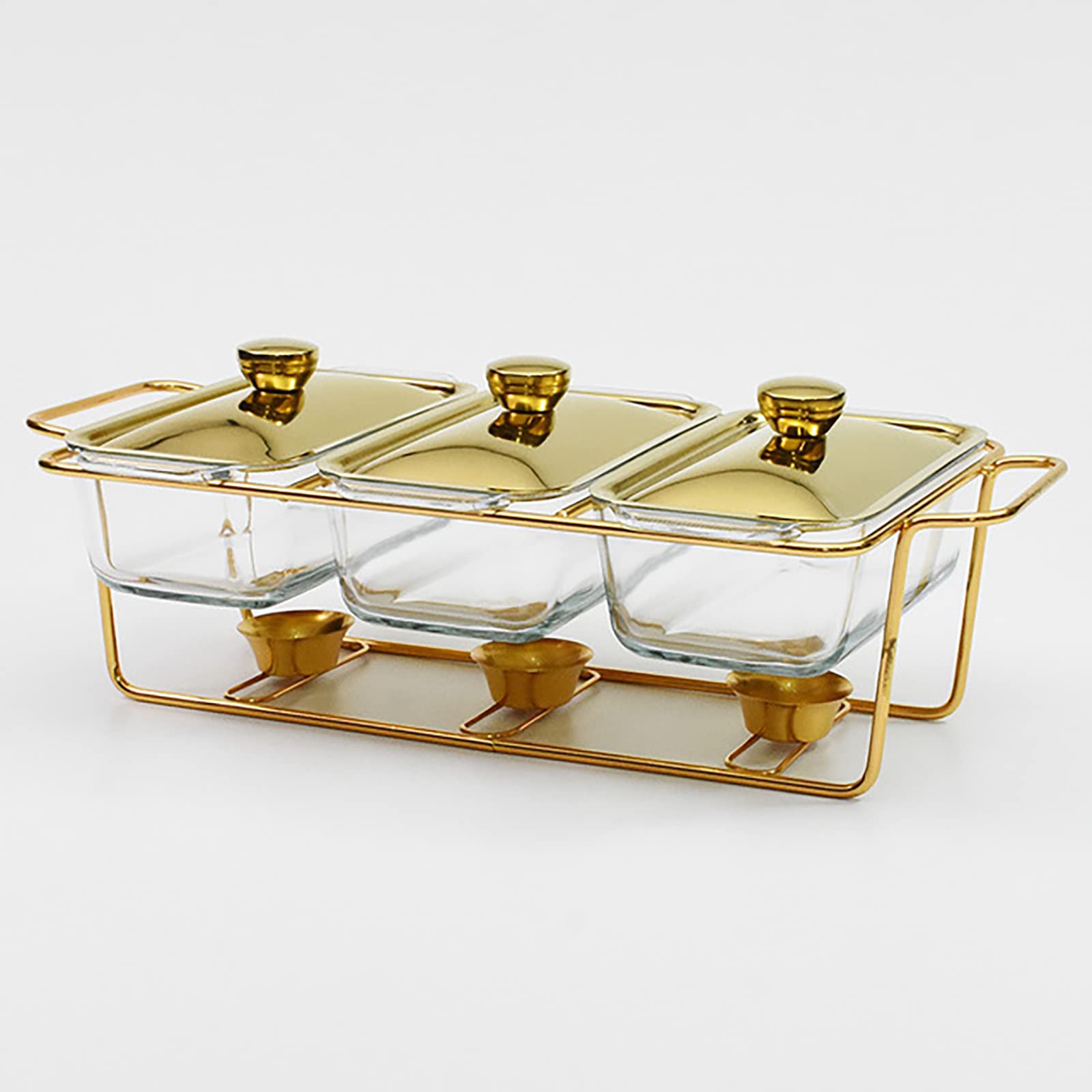 Premium Stainless Steel Buffet Chafing Dish Set - Gold Full-Size Catering Warmer for Banquets, Parties & Events - Ideal for Buffet Serving, Food Warming & Professional Catering Use